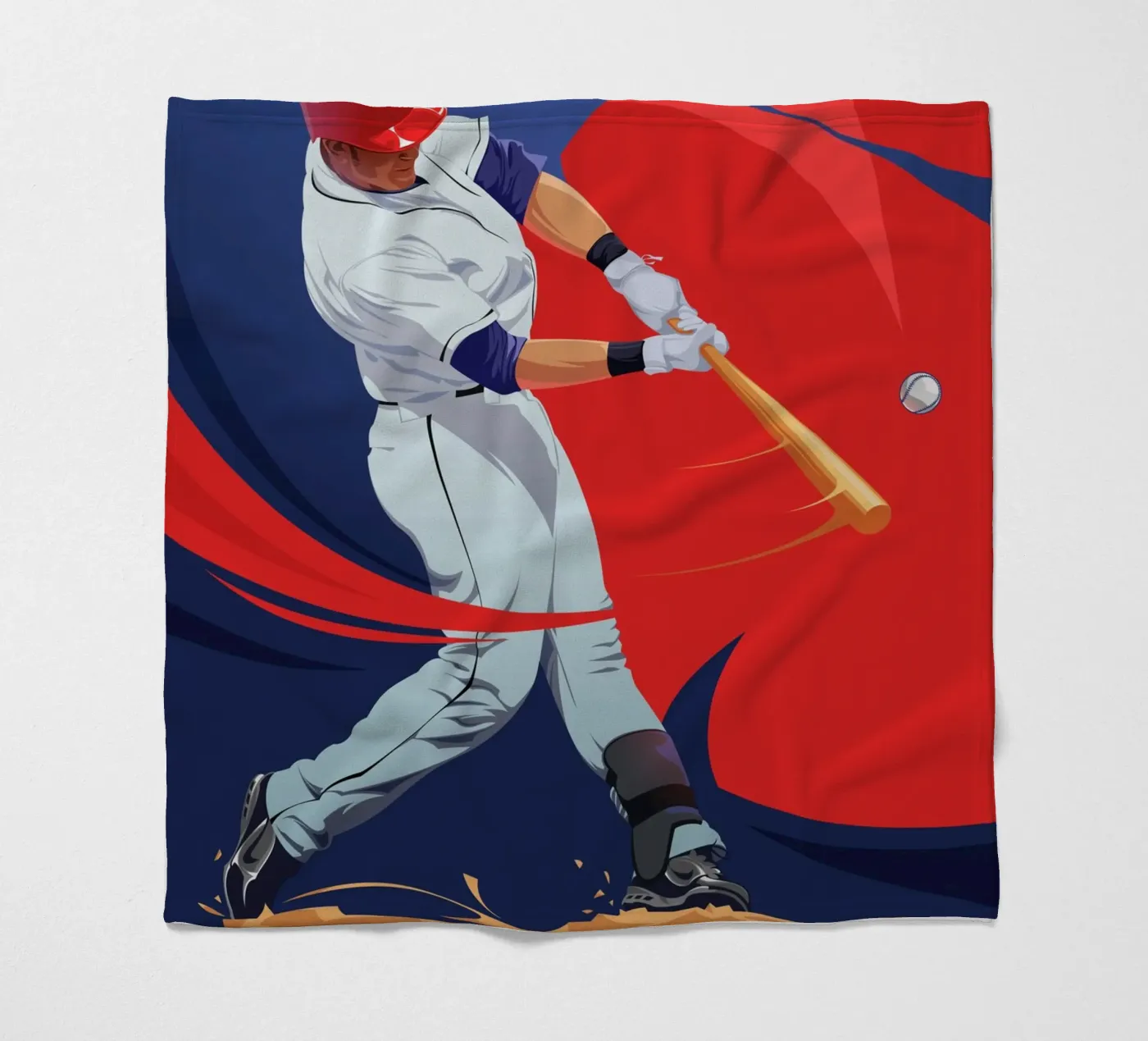 Baseballer fleecedeken van nabakumov