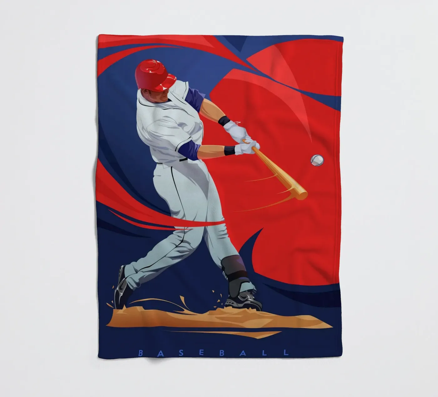 Baseballer fleecedeken van nabakumov