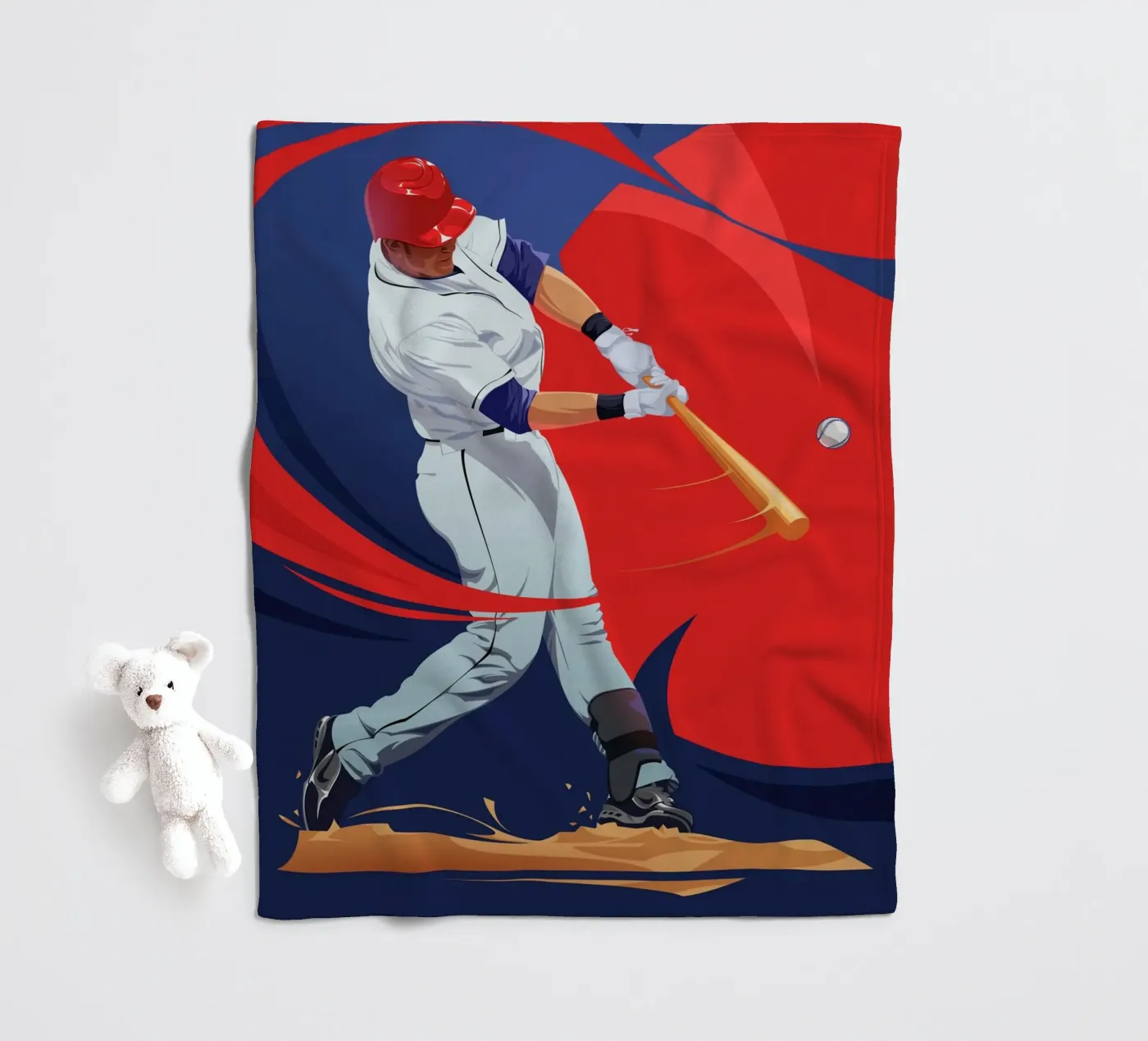 Baseballer fleecedeken van nabakumov