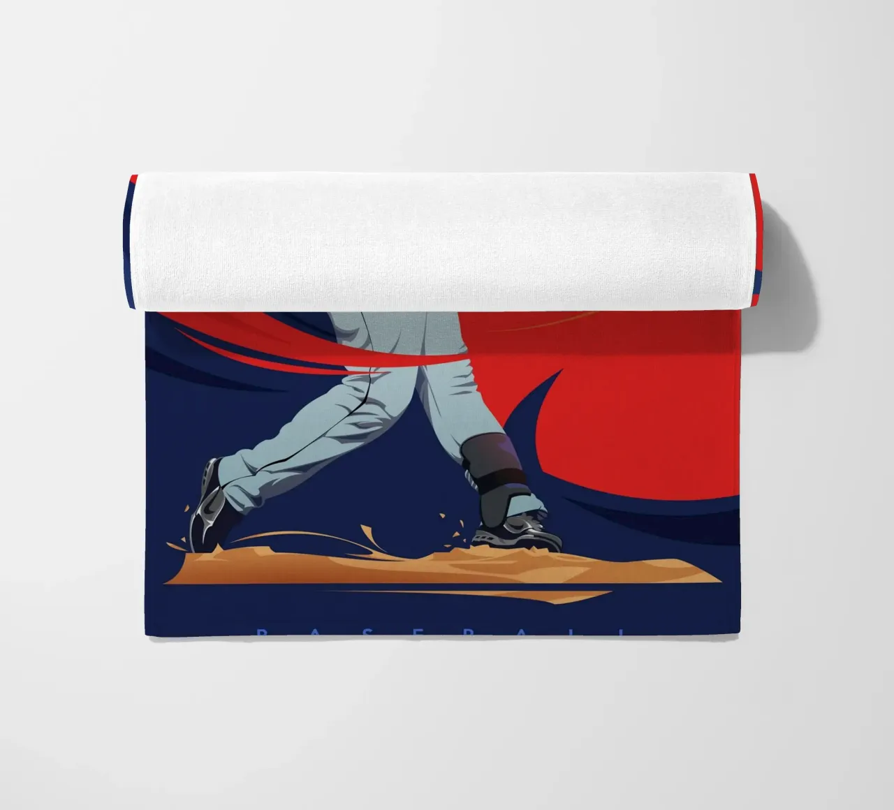 Baseballer beach towel by nabakumov