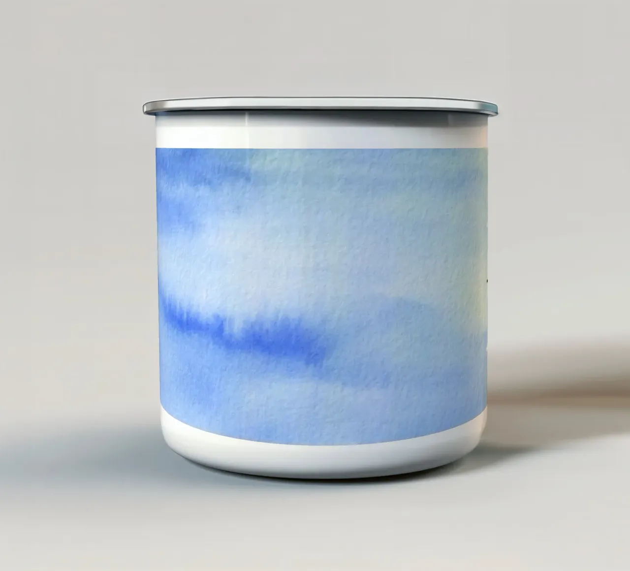 Motif aquarelle personnalisable - Initiales & Nom Art mug en émail de Ben & Clo creations