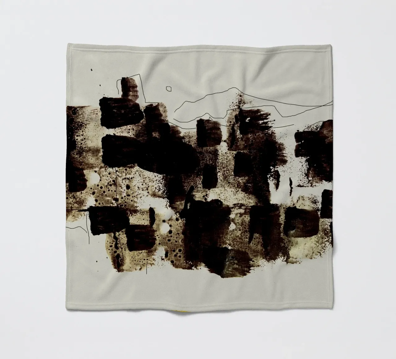 Abstract Brush Stroke coperta in pile da nileshkikuuchise
