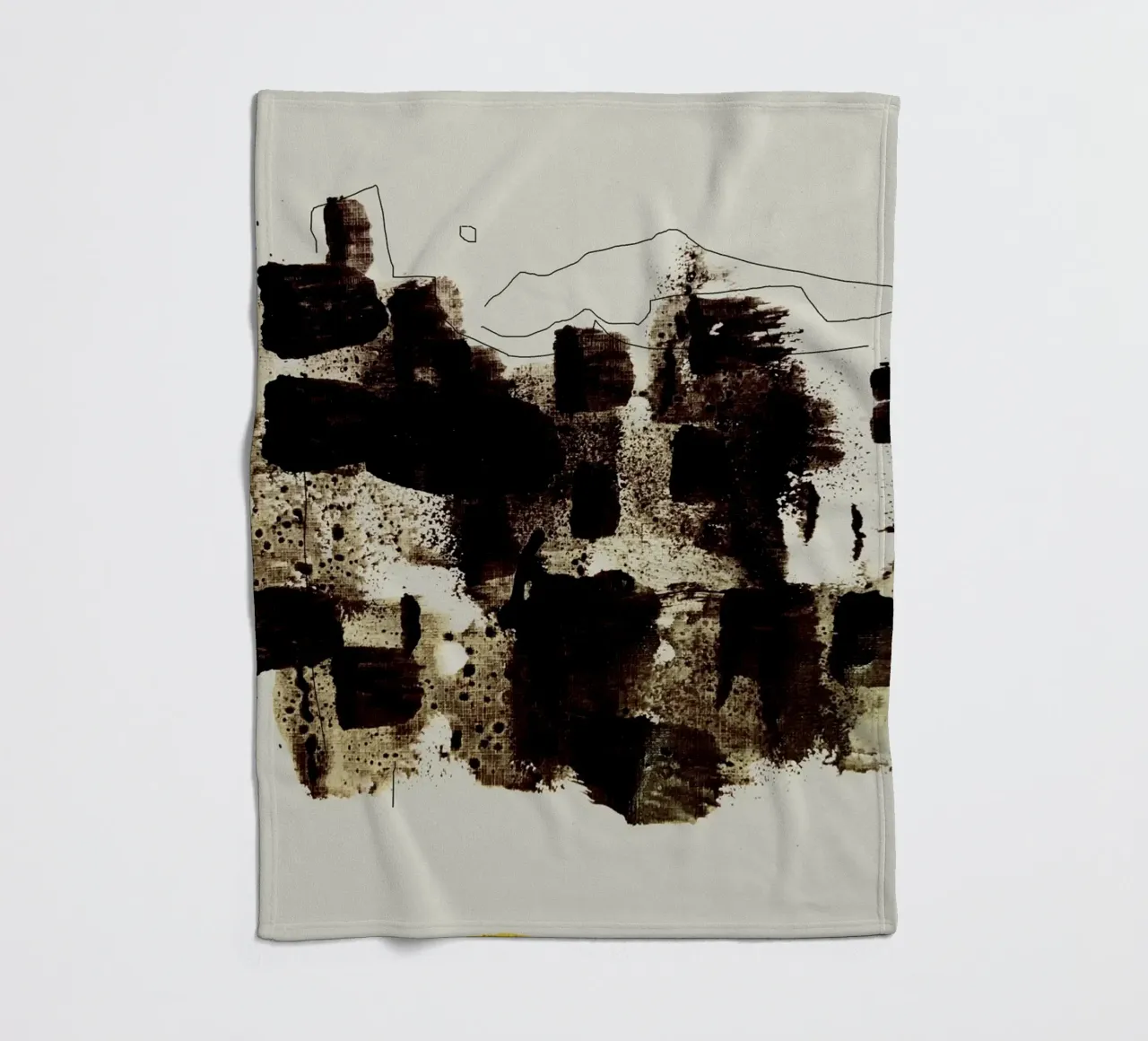 Abstract Brush Stroke coperta in pile da nileshkikuuchise