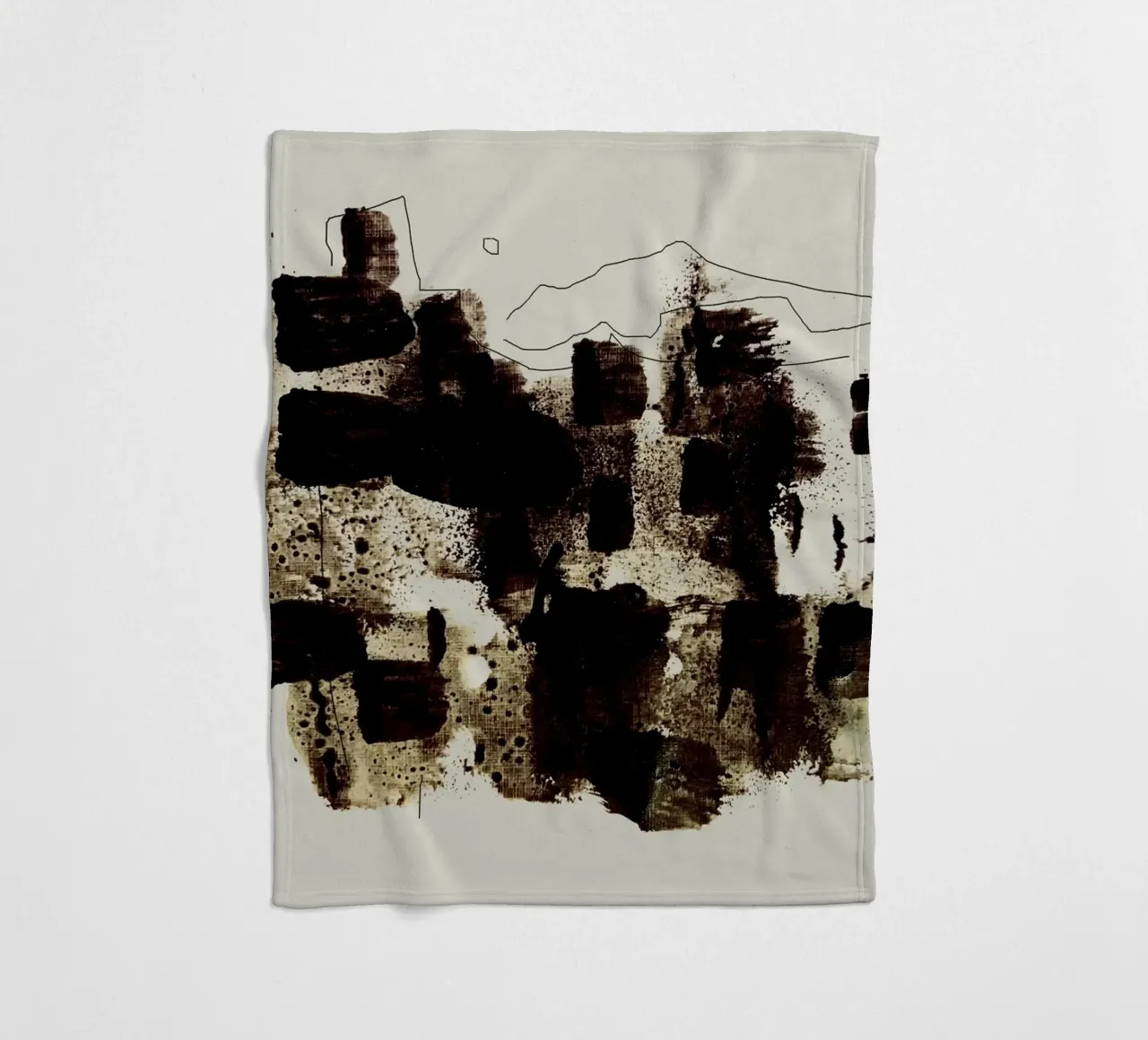Abstract Brush Stroke coperta in pile da nileshkikuuchise