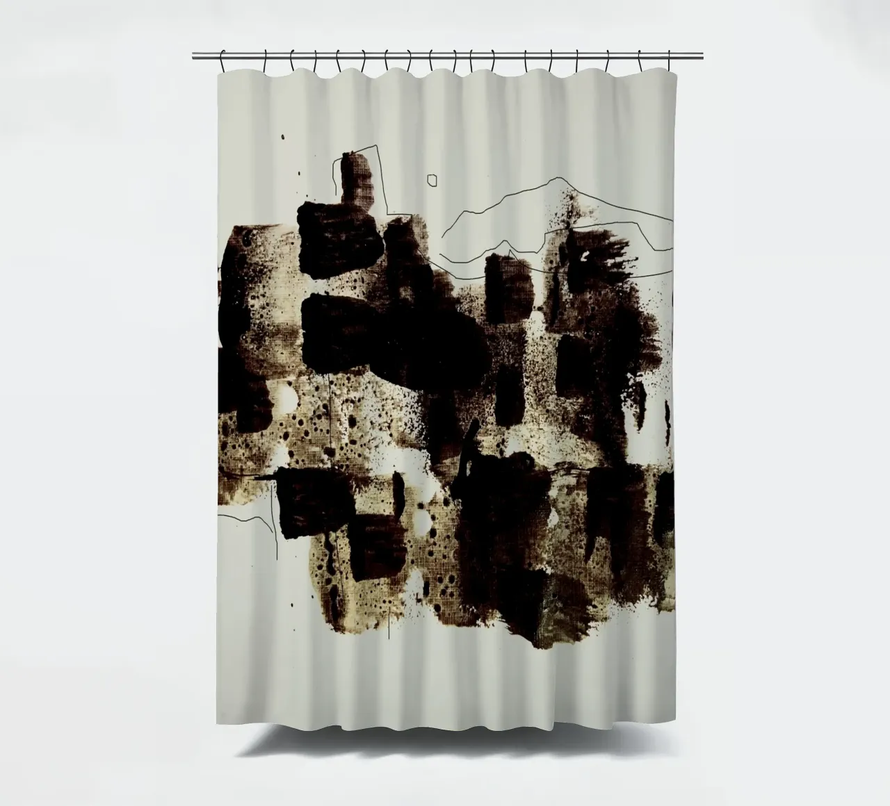 Abstract Brush Stroke tenda da doccia da nileshkikuuchise