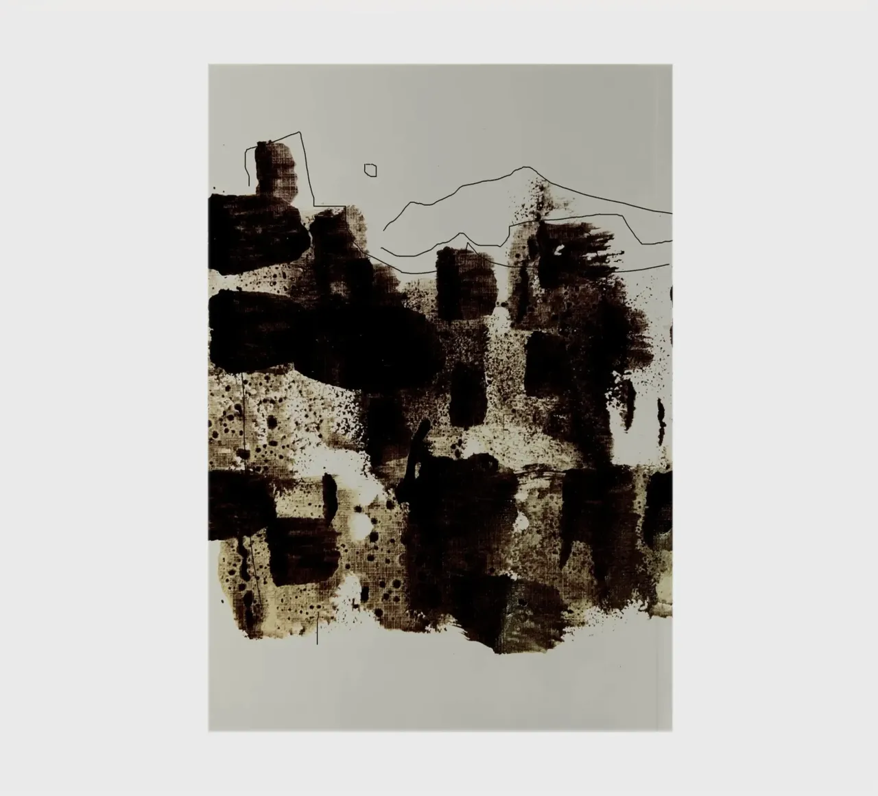 Abstract Brush Stroke notebook by nileshkikuuchise