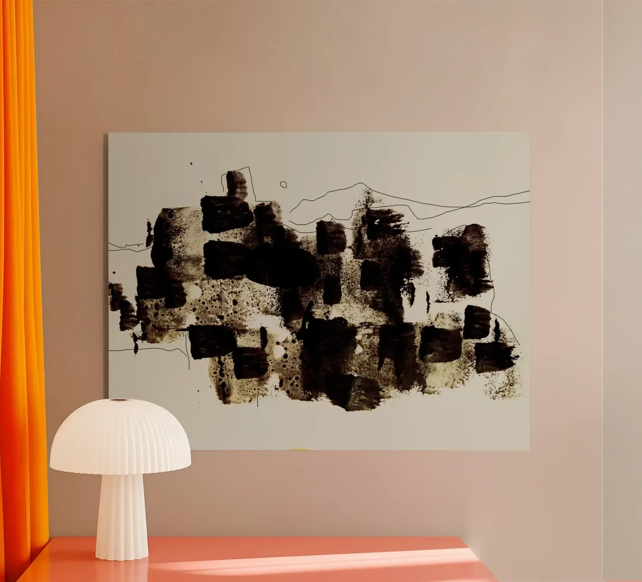 Abstract Brush Stroke plexiglass da nileshkikuuchise