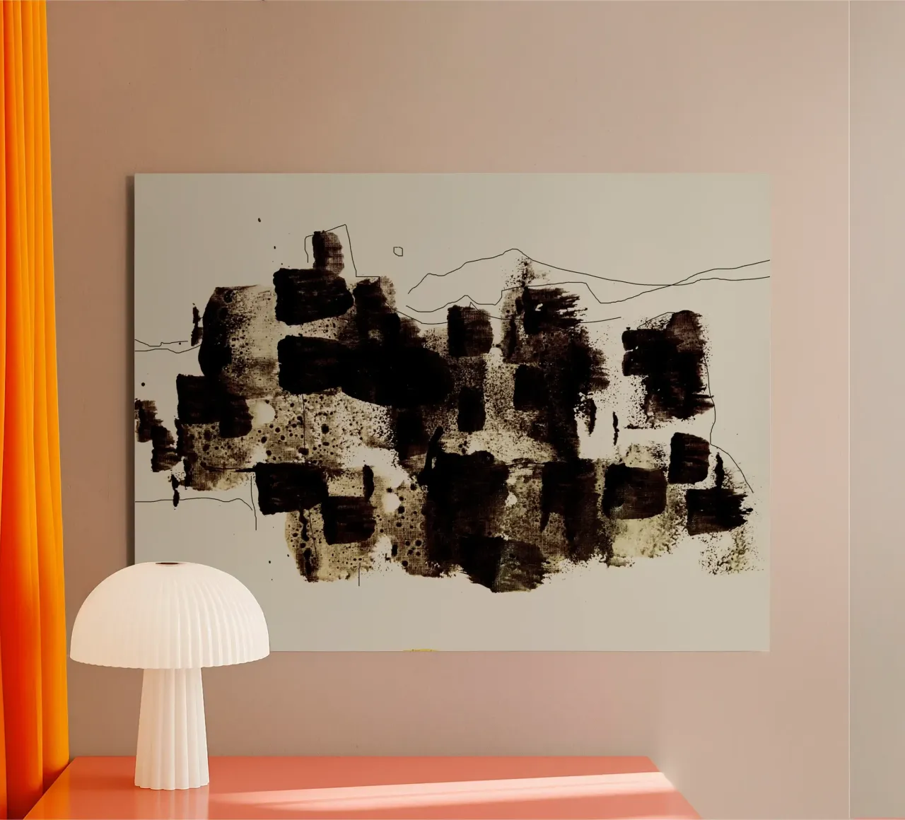 Abstract Brush Stroke alluminio dibond da nileshkikuuchise
