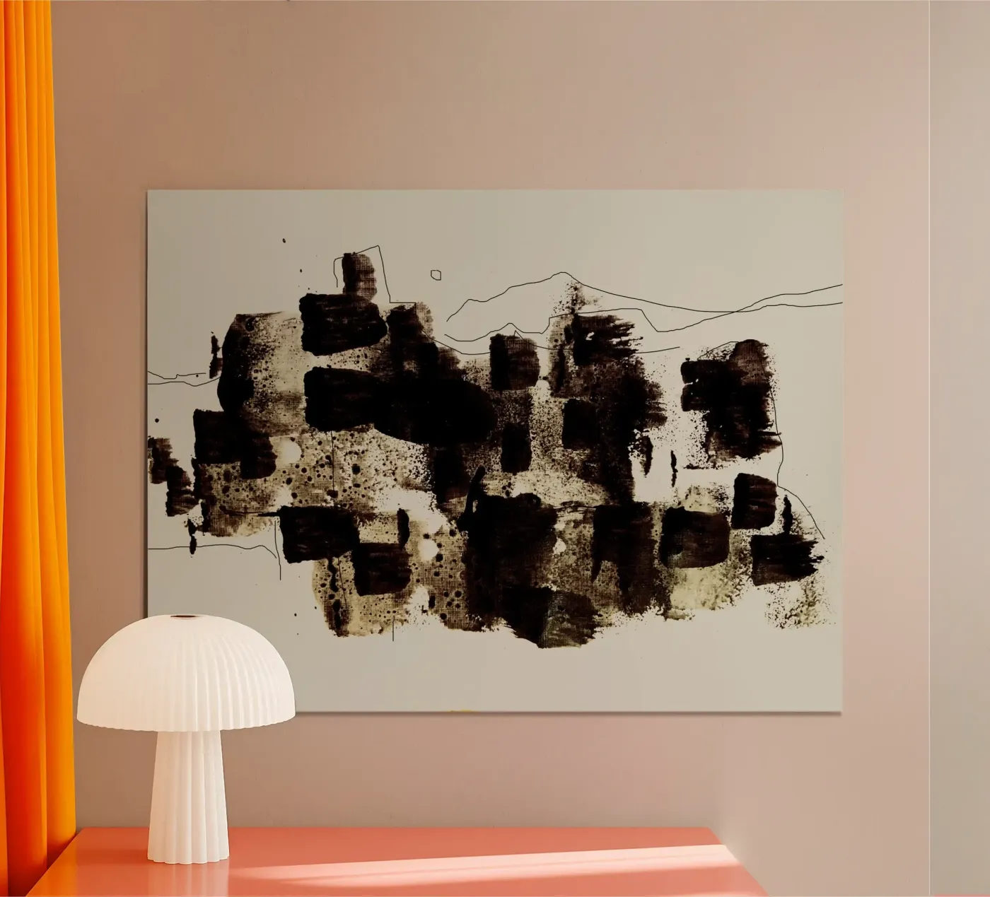 Abstract Brush Stroke poster da nileshkikuuchise