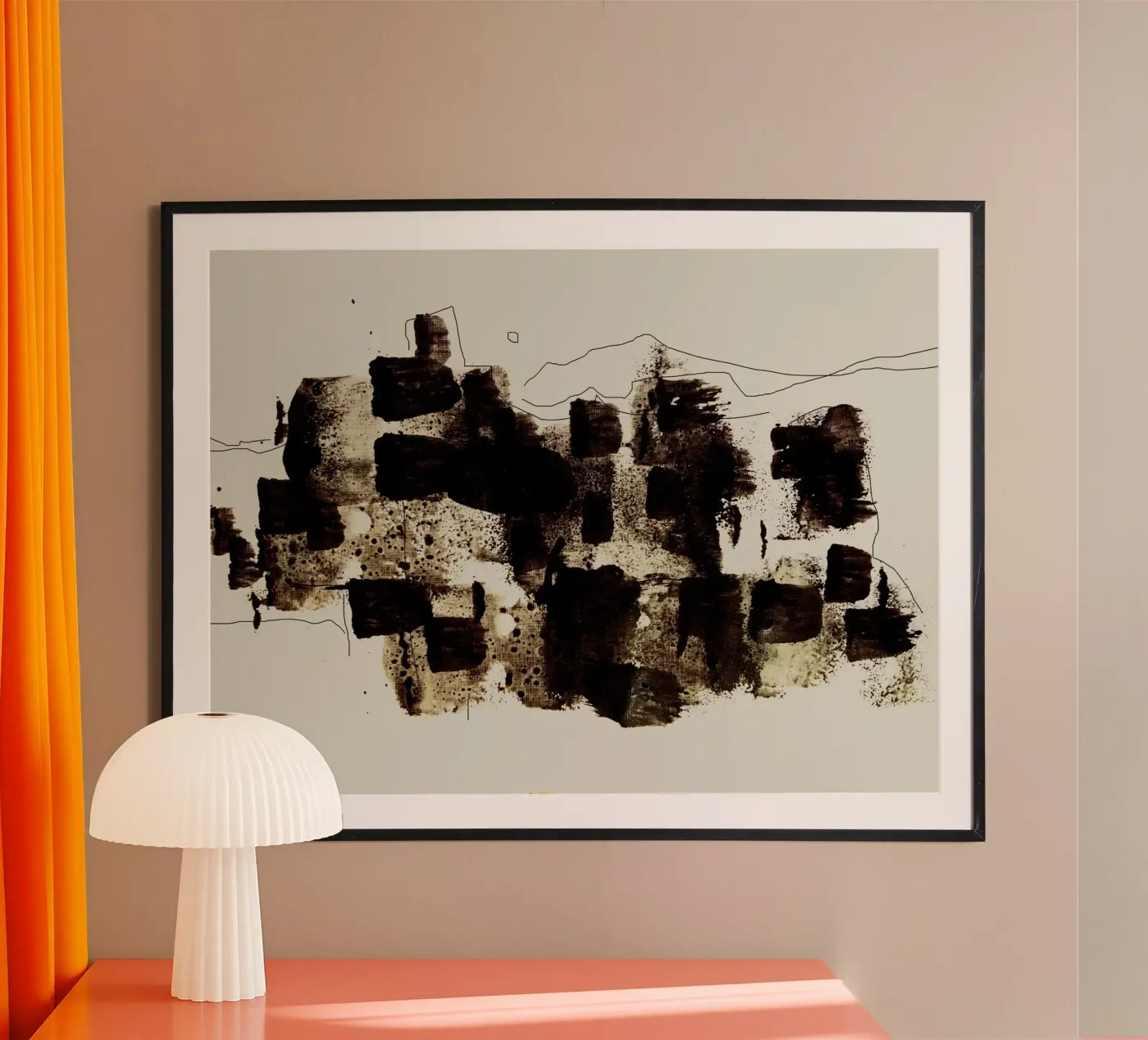 Abstract Brush Stroke poster da nileshkikuuchise