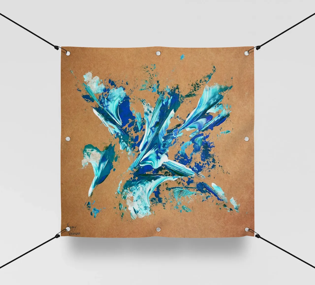 NATURAL STYLE 11 telo in pvc da Thierry Vobmann Abstract painting