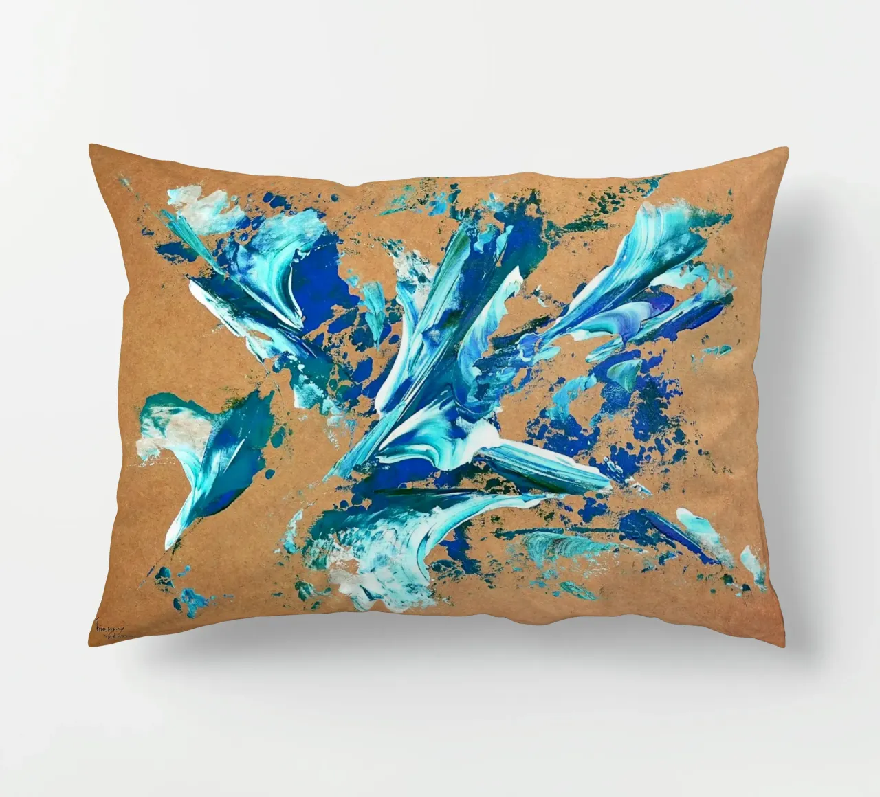 NATURAL STYLE 11 cuscino da Thierry Vobmann Abstract painting