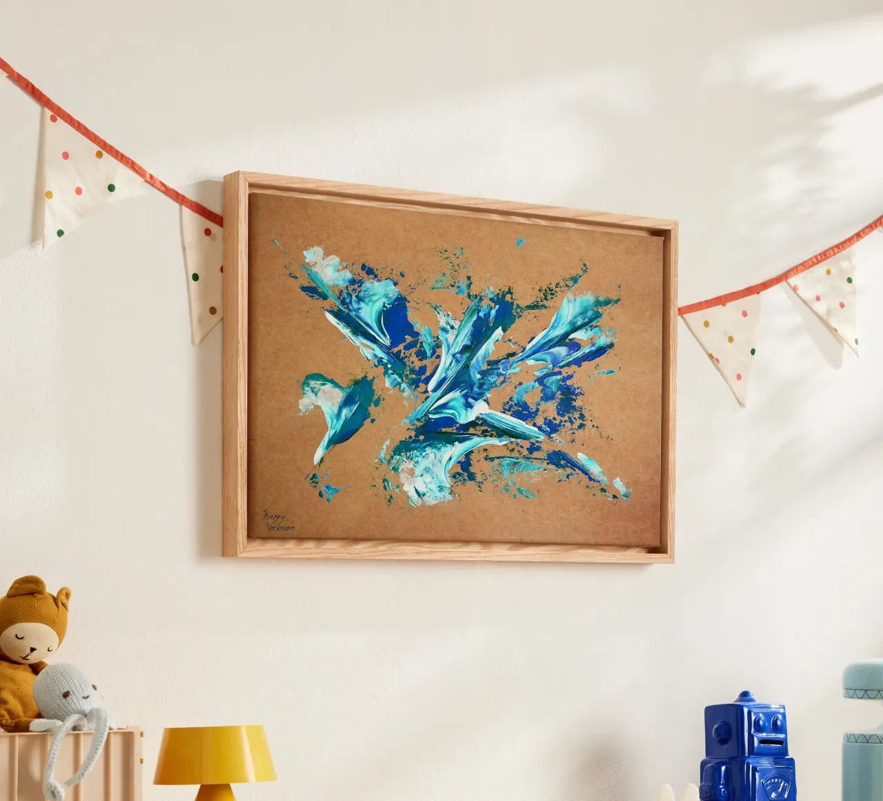 NATURAL STYLE 11 tela con Cornice a cassetta da Thierry Vobmann Abstract painting