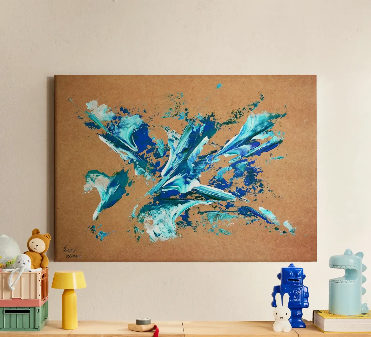 NATURAL STYLE 11 tela con Cornice a cassetta da Thierry Vobmann Abstract painting