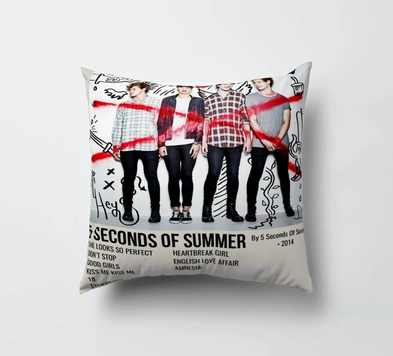 5 SECONDS OF SUMMER By 5 Seconds Of Summer 2014 cuscino da SoundStudio