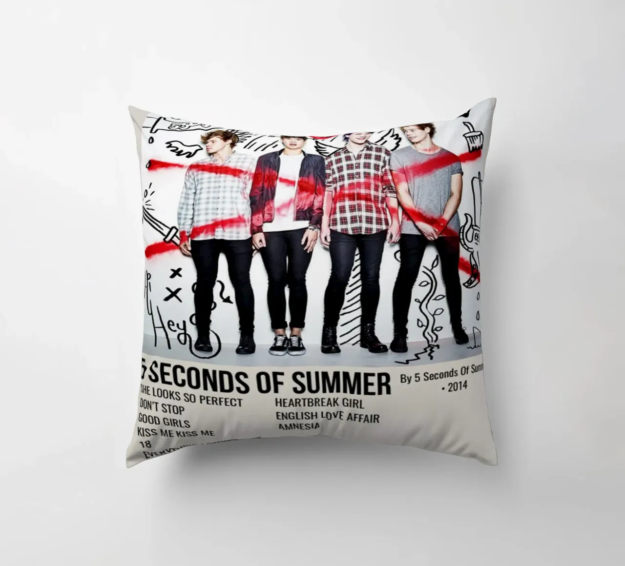 5 SECONDS OF SUMMER By 5 Seconds Of Summer 2014 cuscino da SoundStudio