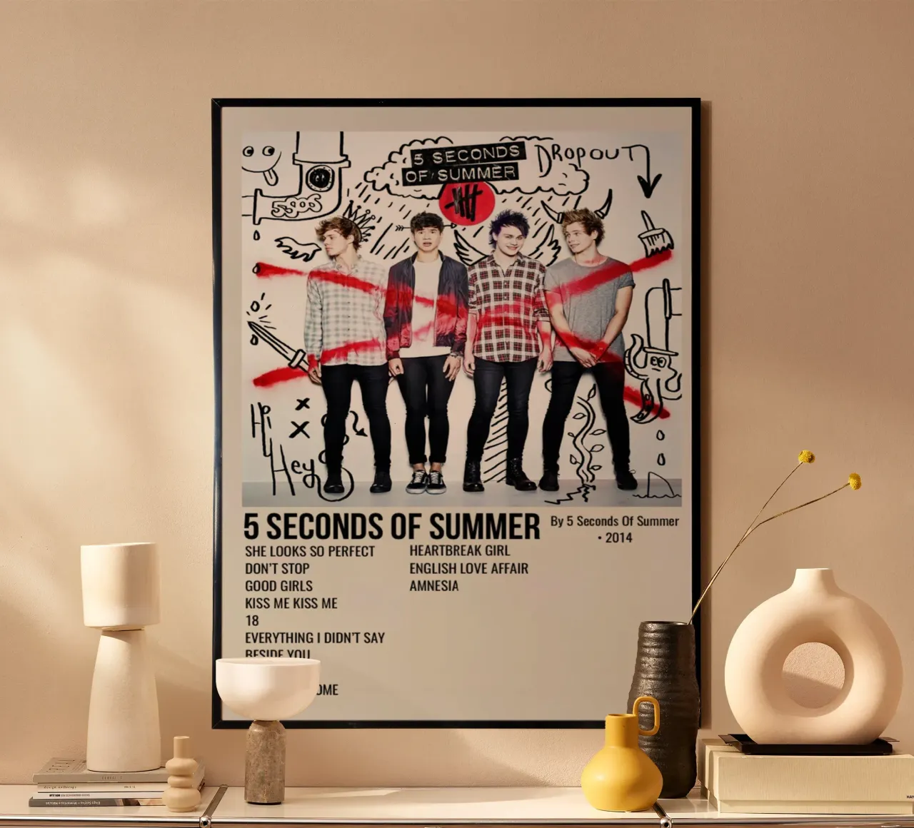 5 SECONDS OF SUMMER By 5 Seconds Of Summer 2014 carta hahnemühle da SoundStudio