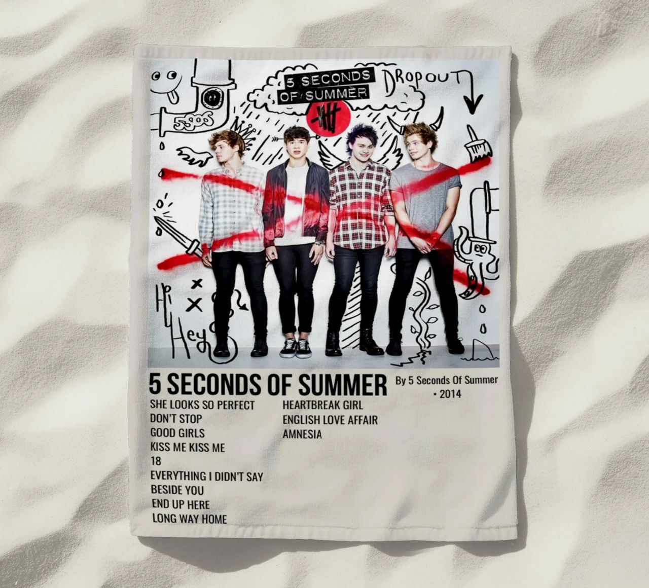 5 SECONDS OF SUMMER By 5 Seconds Of Summer 2014 telo mare da SoundStudio
