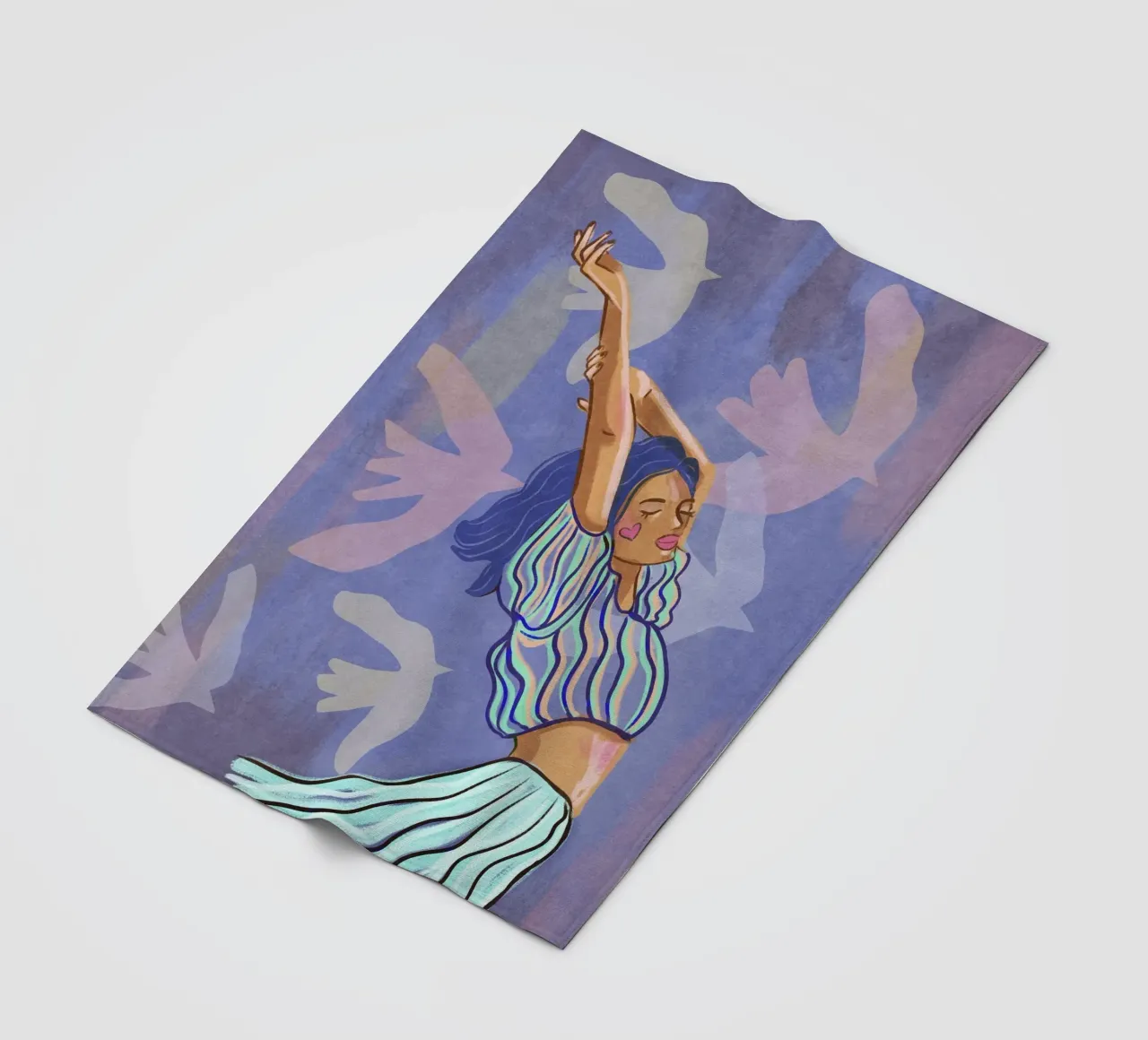 But darling, what if you fly? coperta in pile da Illustration Raissa Oltmanns