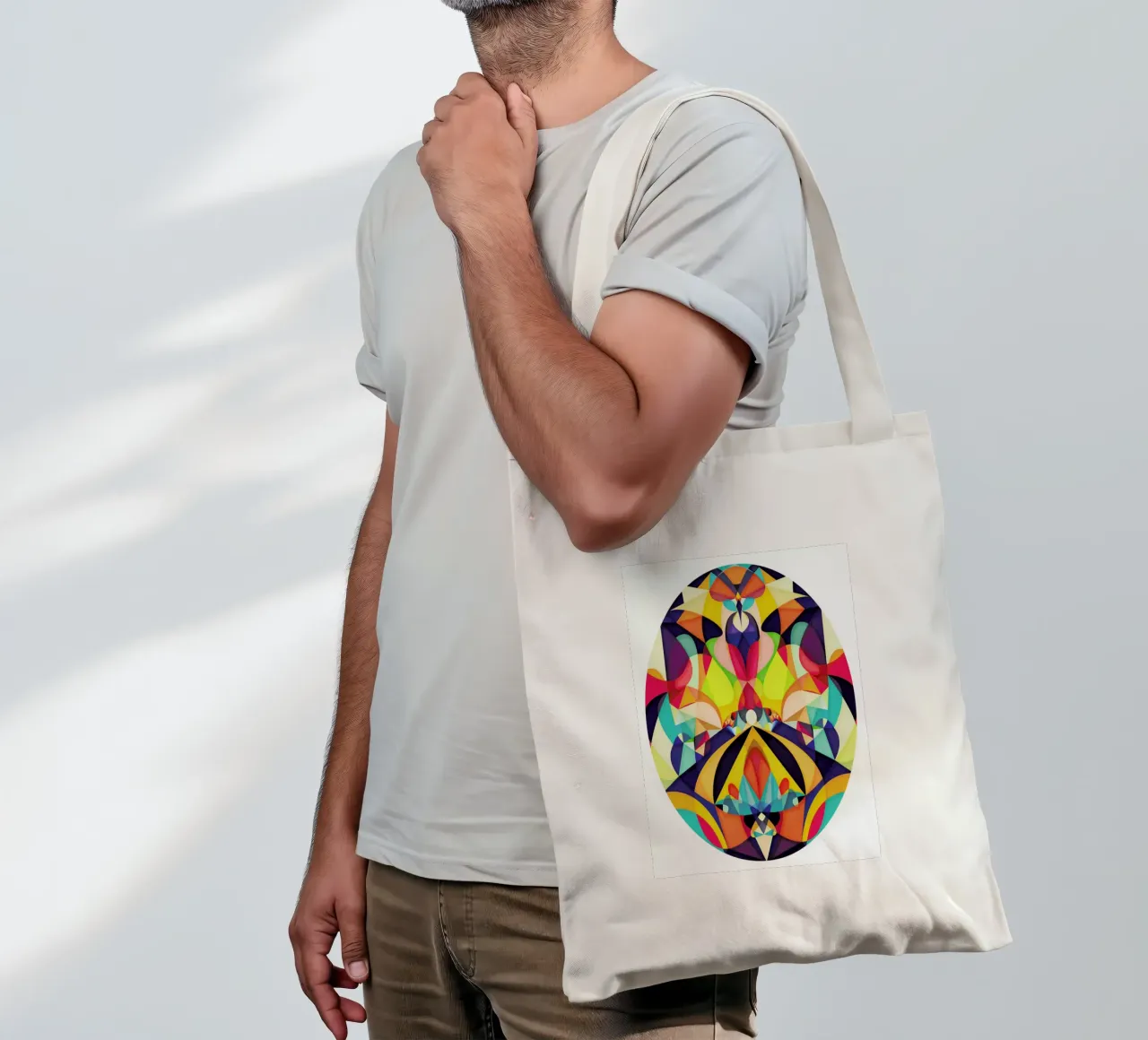 Poetry Geometry Jutebeutel von Abstract 888