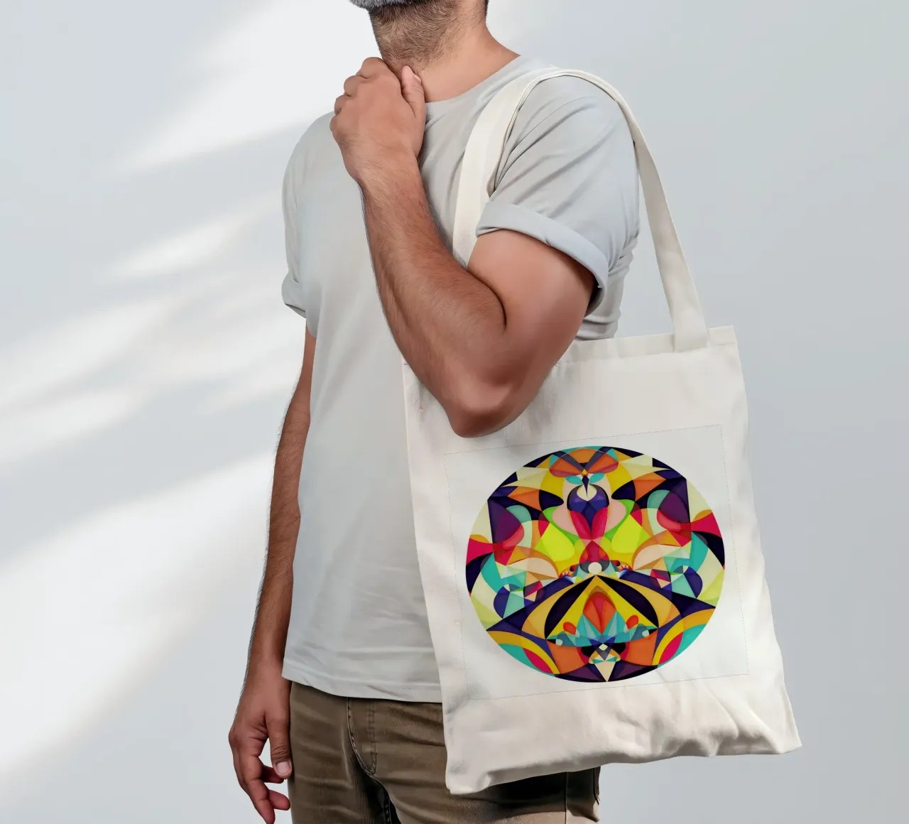 Poetry Geometry Jutebeutel von Abstract 888