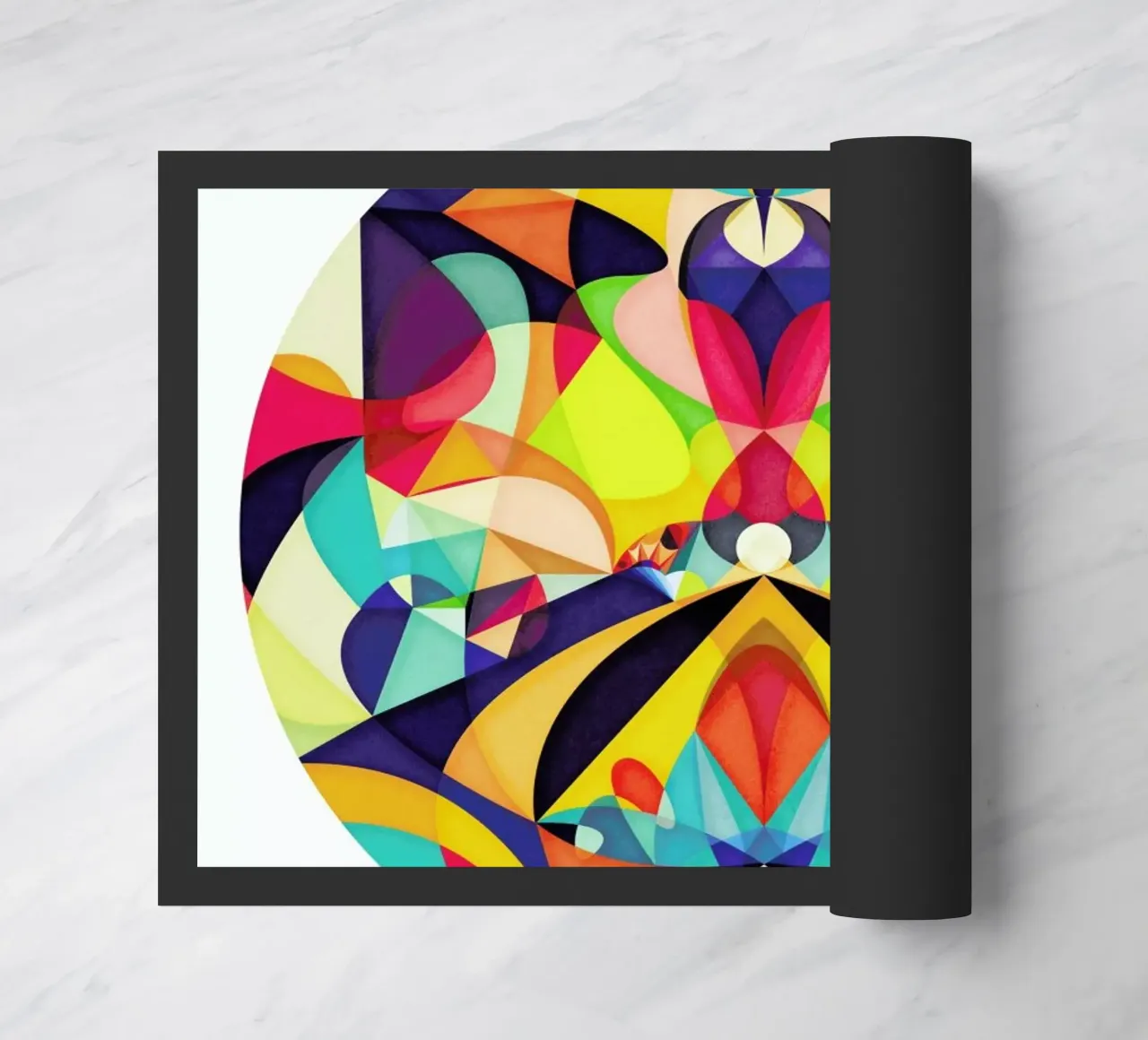 Poetry Geometry Fußmatte von Abstract 888