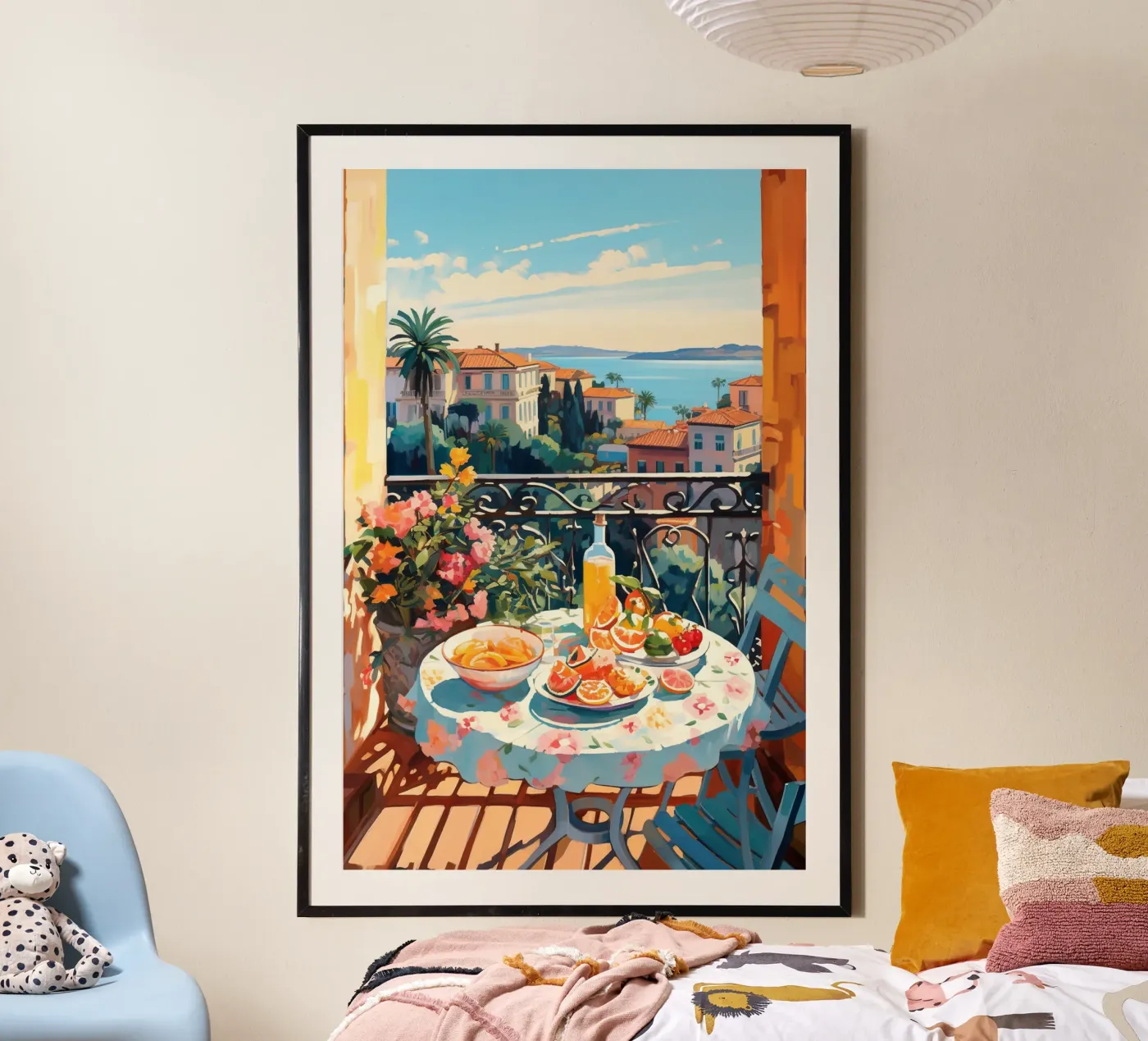 Breakfast Balcony poster da Artsy Bessy