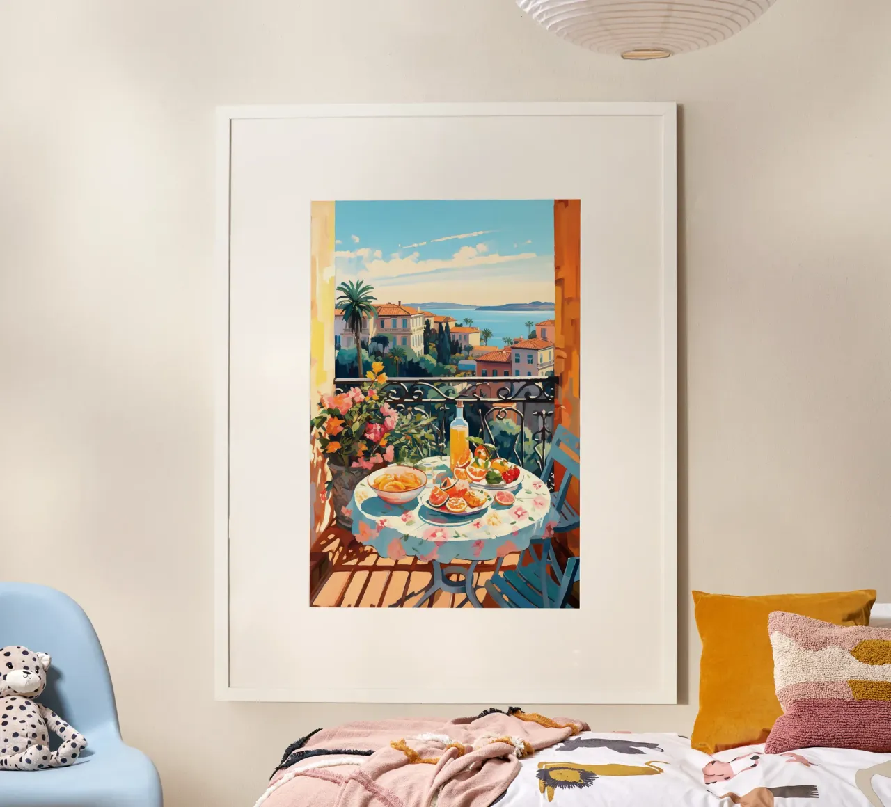 Breakfast Balcony poster da Artsy Bessy