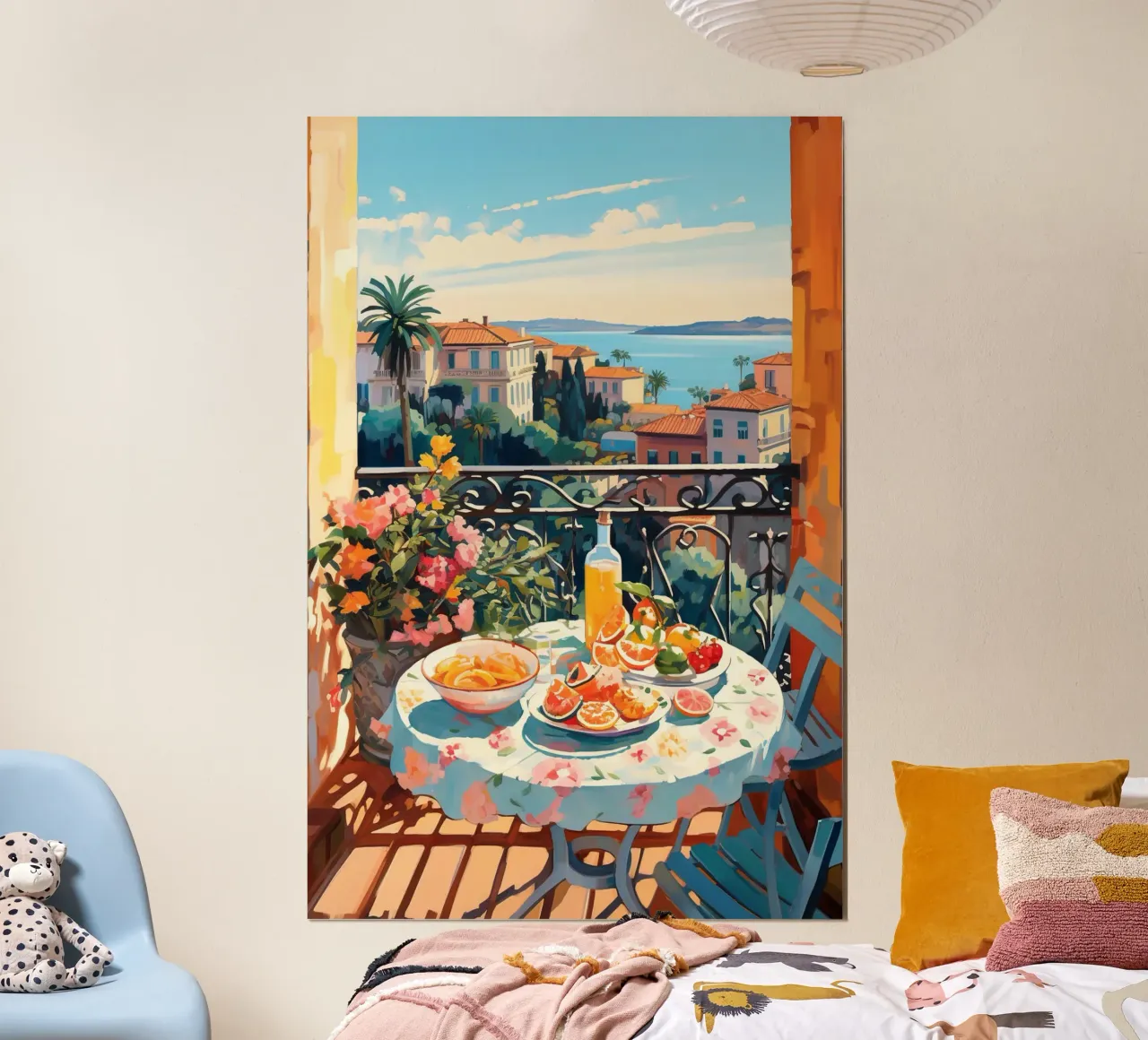 Breakfast Balcony poster da Artsy Bessy