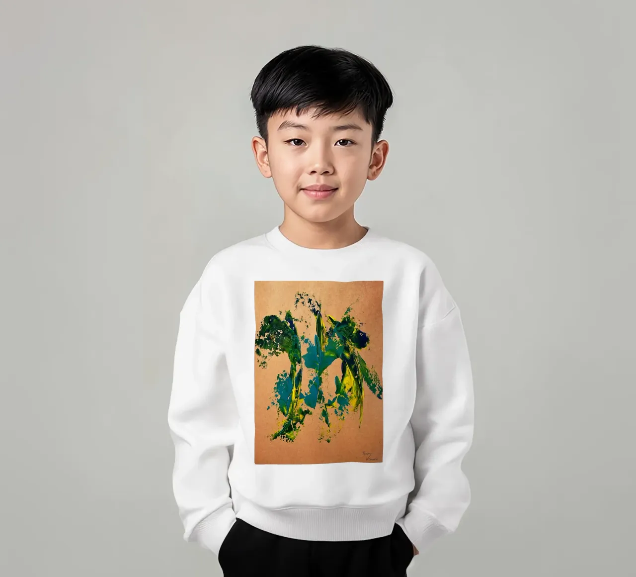 NATURAL STYLE 12 kids sweatshirt by Thierry Vobmann Abstract painting