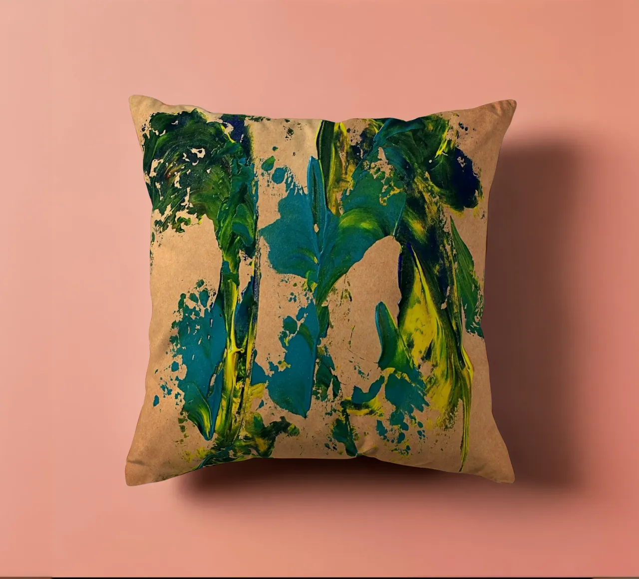 NATURAL STYLE 12 cuscino da Thierry Vobmann Abstract painting