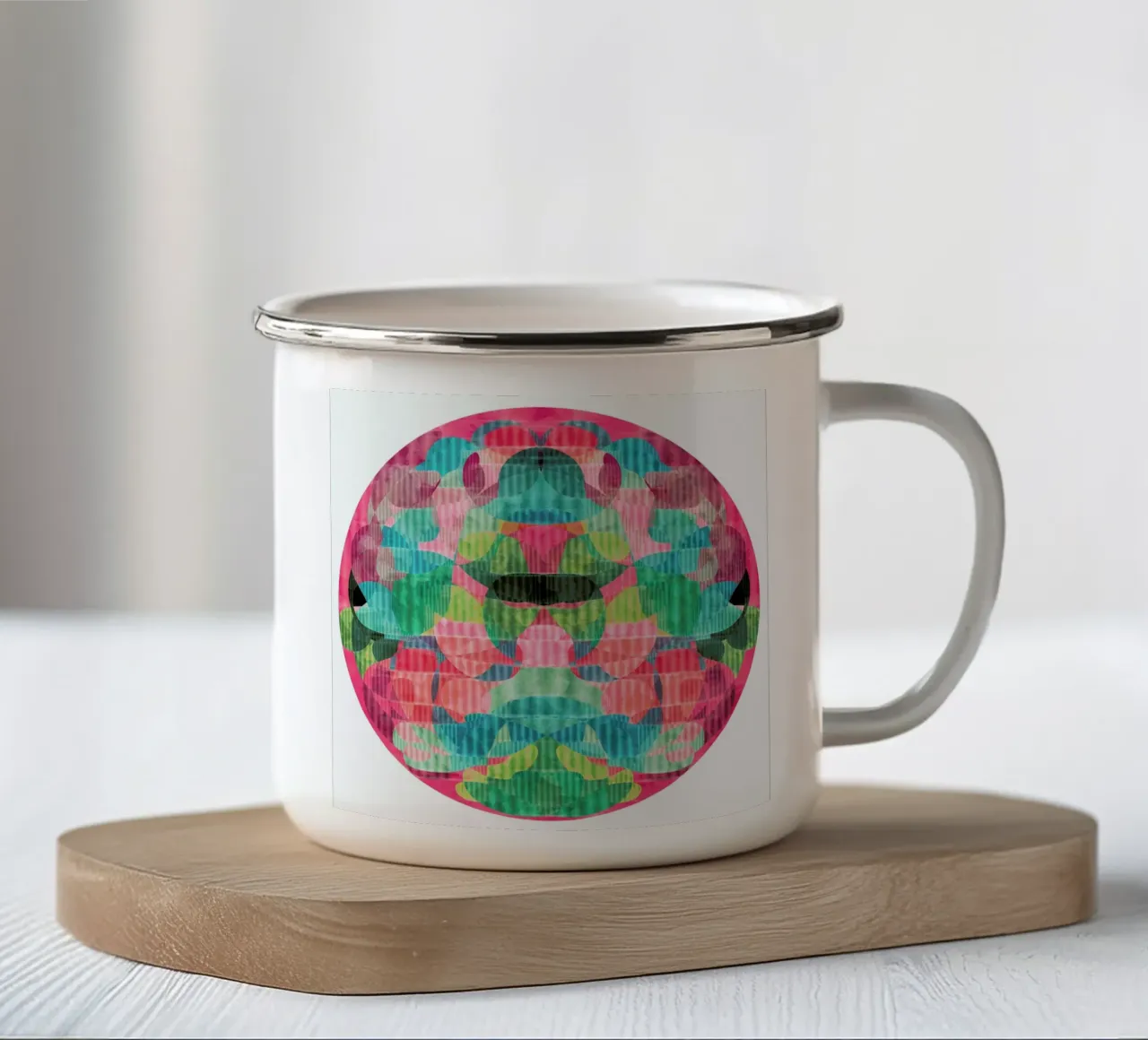 So Be It enamel mug by lovely lines