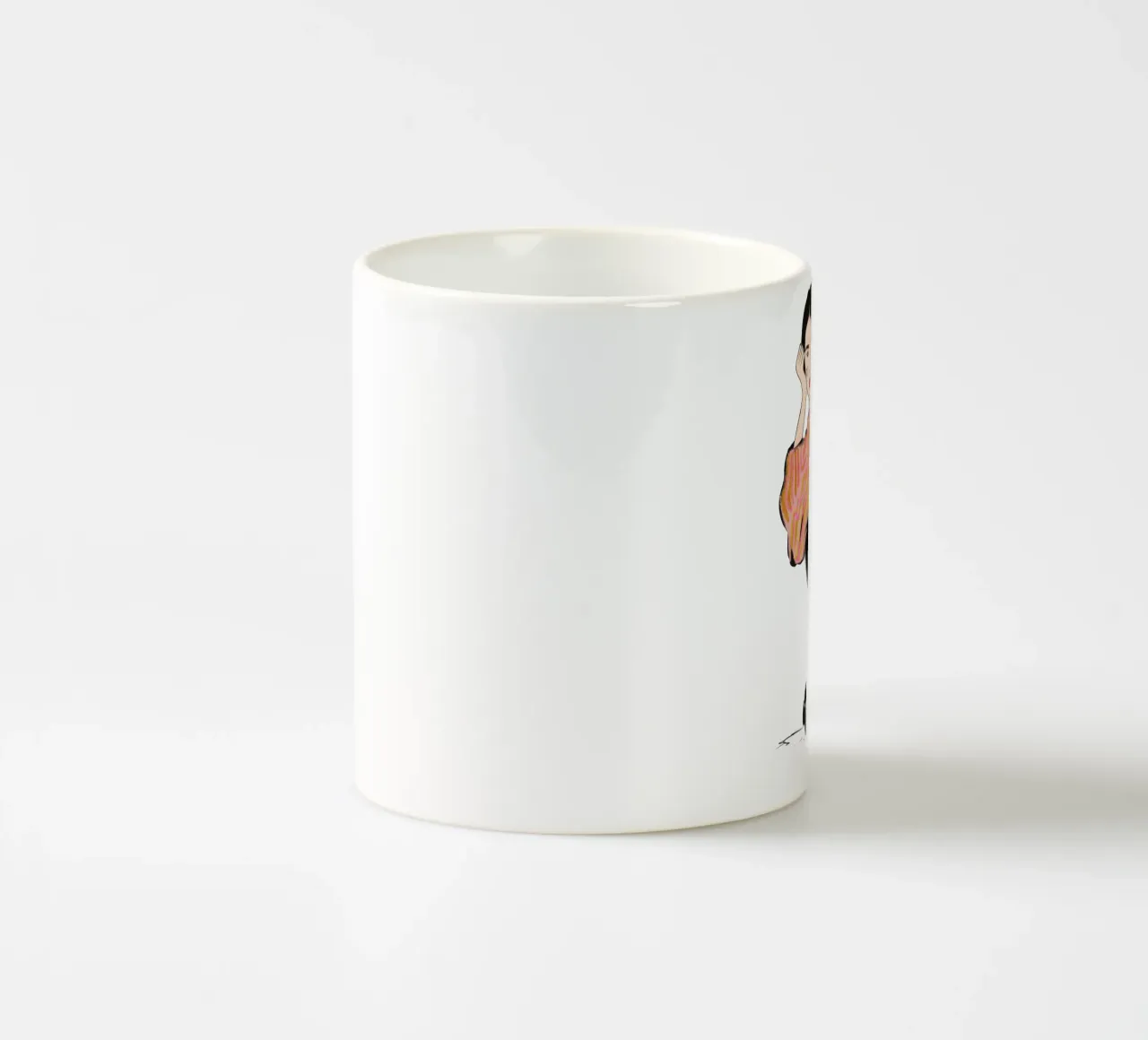 Sit here with me for a moment tazza in ceramica da Illustration Raissa Oltmanns