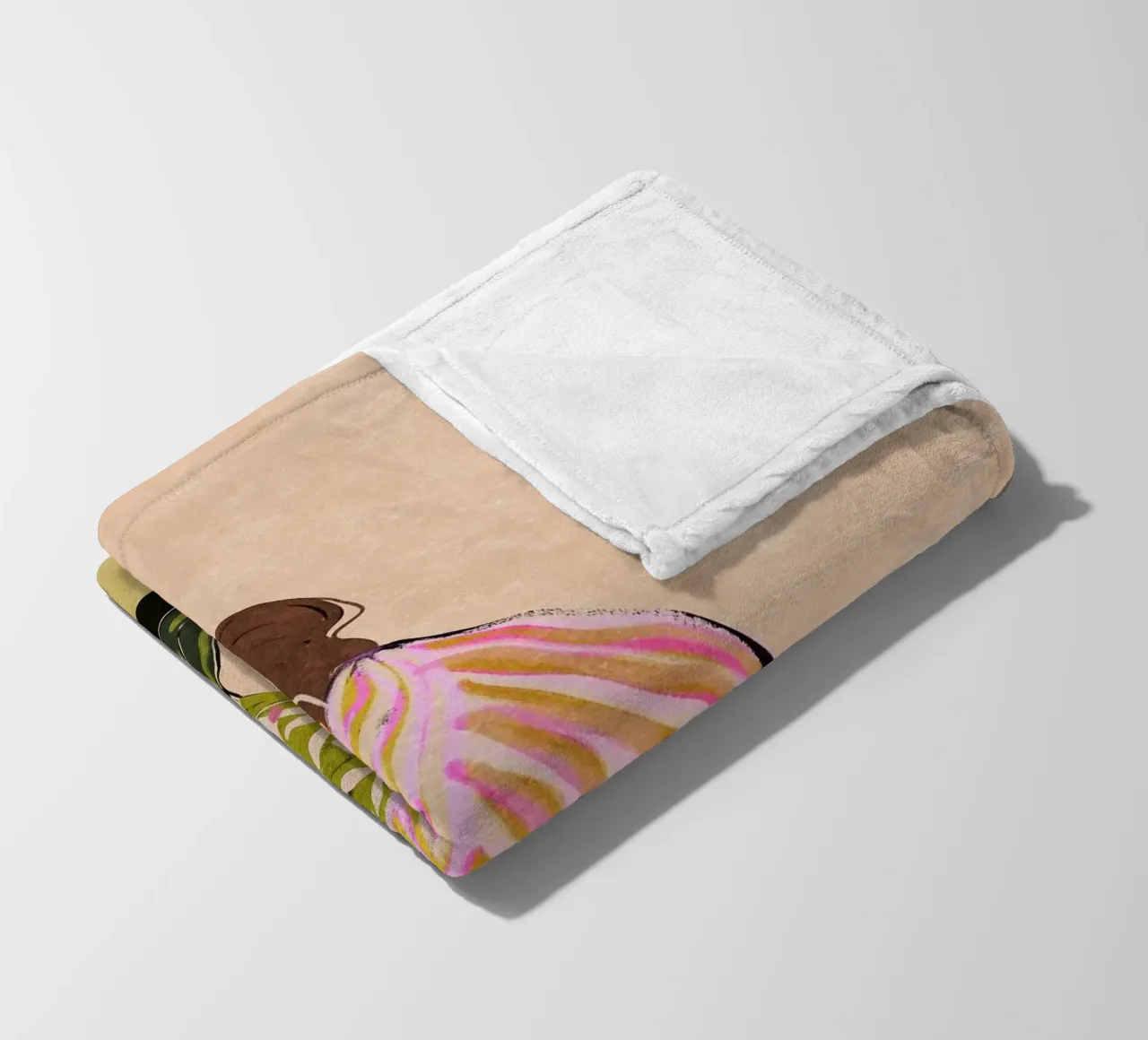 Sit here with me for a moment coperta in pile da Illustration Raissa Oltmanns