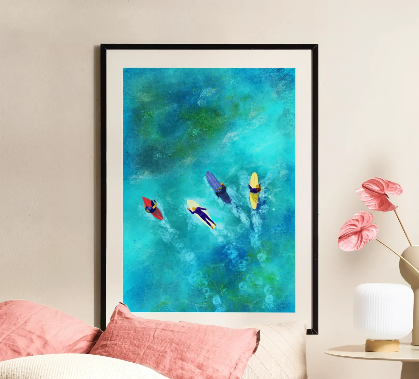 Surfer Dudes poster da Illustration Raissa Oltmanns