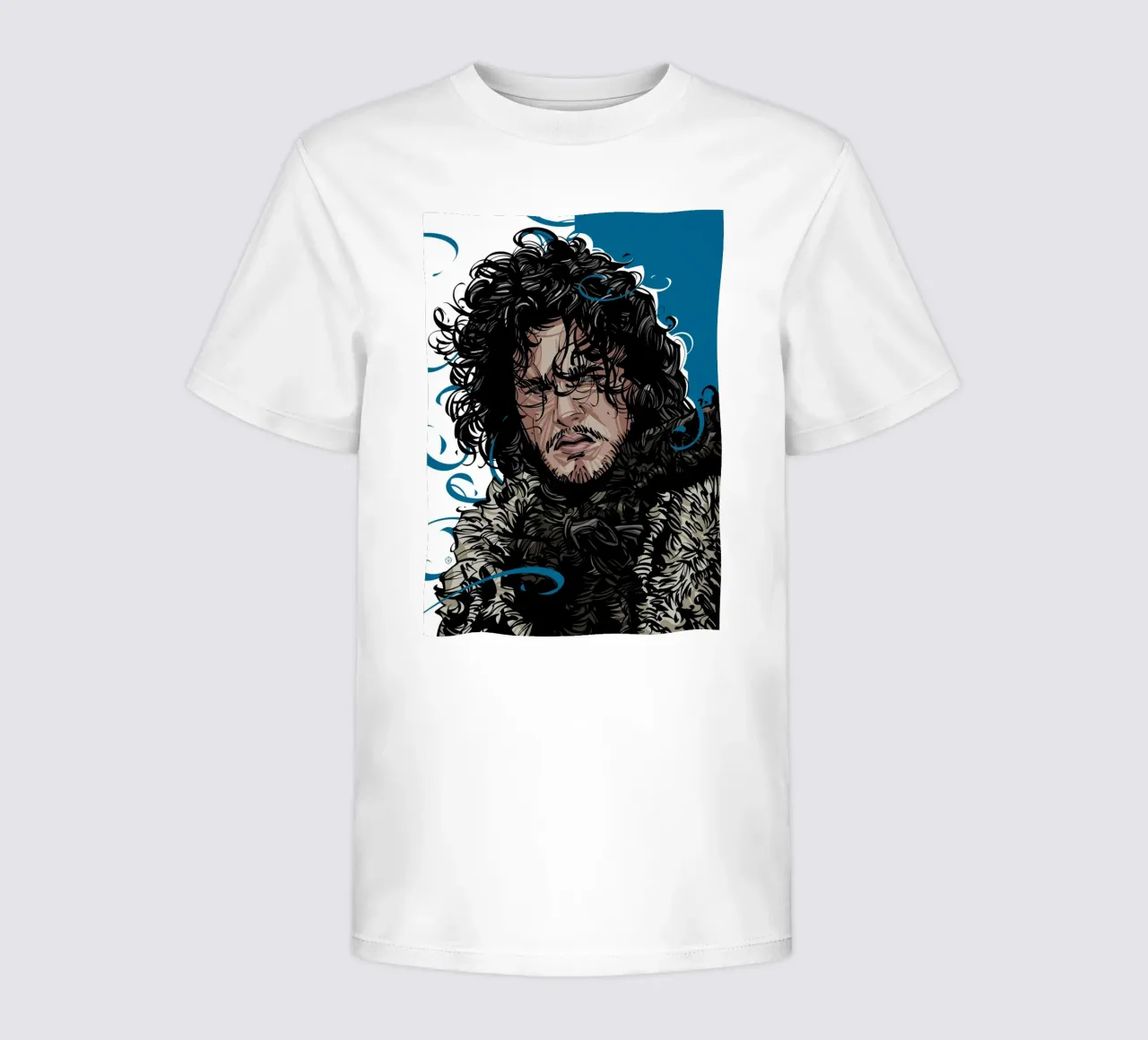 Jon Snow kids t-shirt by nabakumov