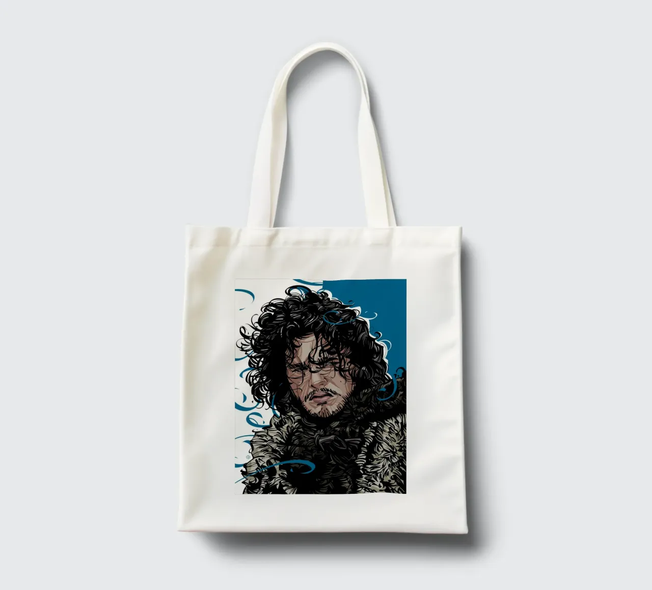 Jon Snow tote bag by nabakumov