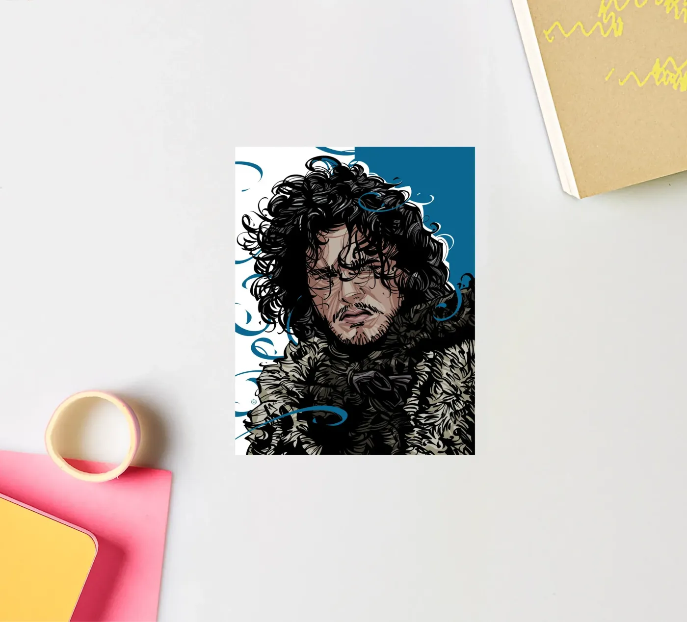 Jon Snow sticker van nabakumov