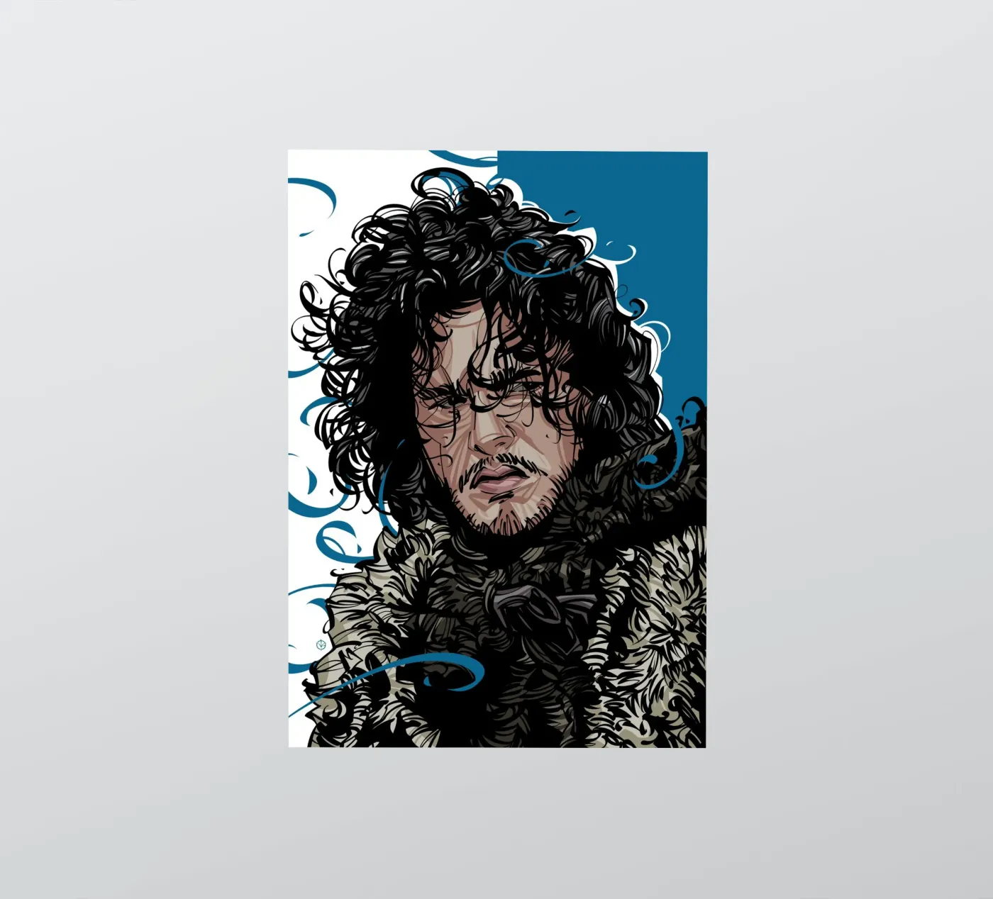 Jon Snow sticker van nabakumov