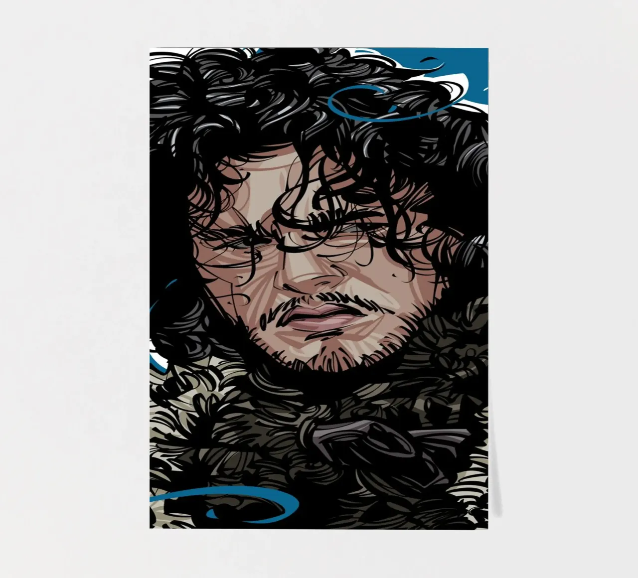 Jon Snow sticker sheet by nabakumov