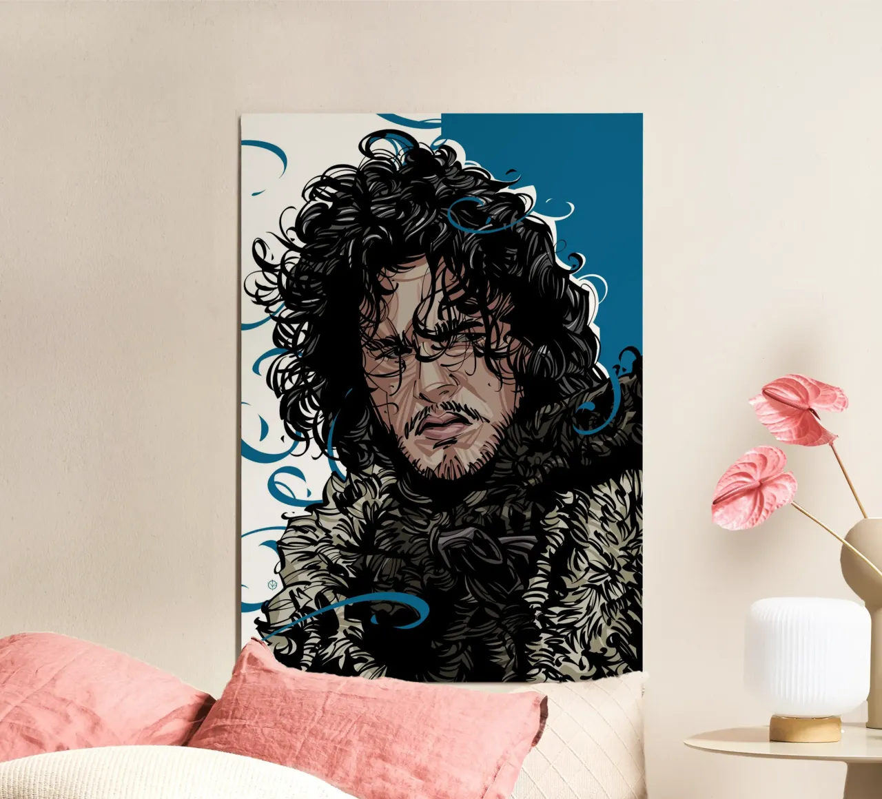 Jon Snow alluminio dibond da nabakumov