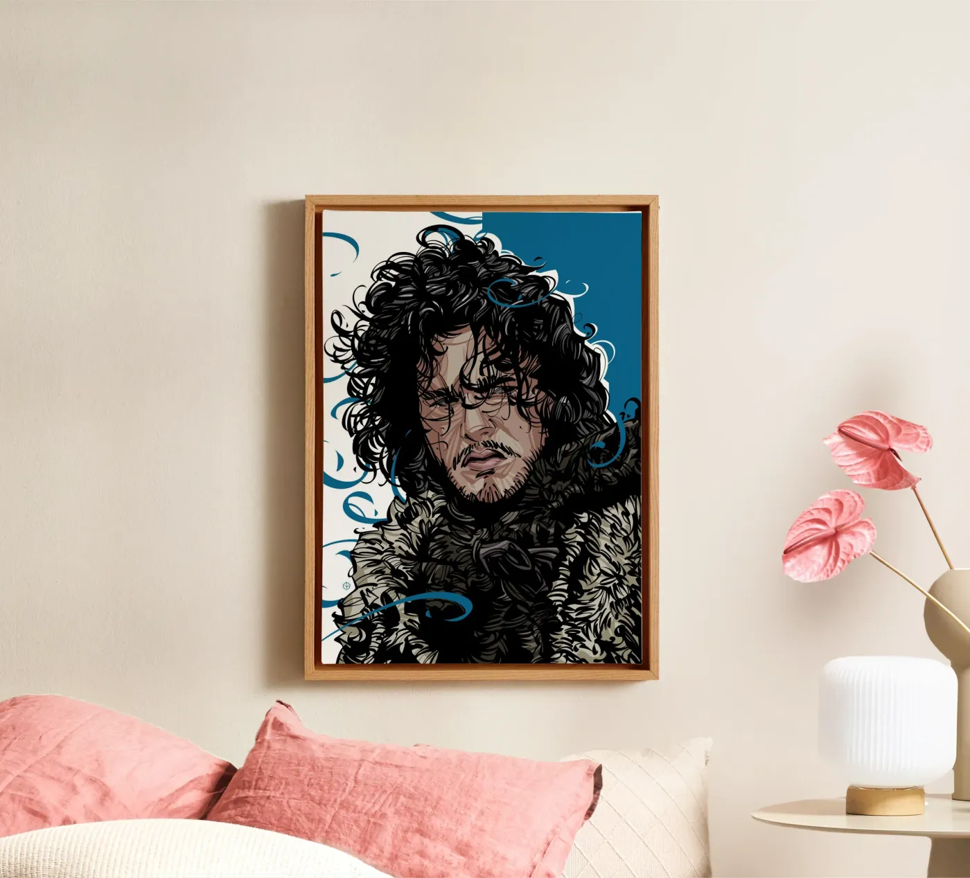 Jon Snow canvas by nabakumov