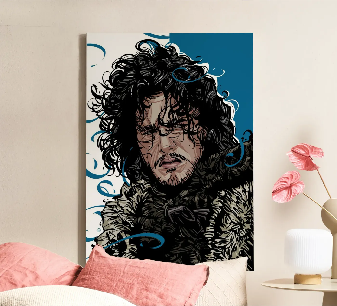 Jon Snow canvas by nabakumov