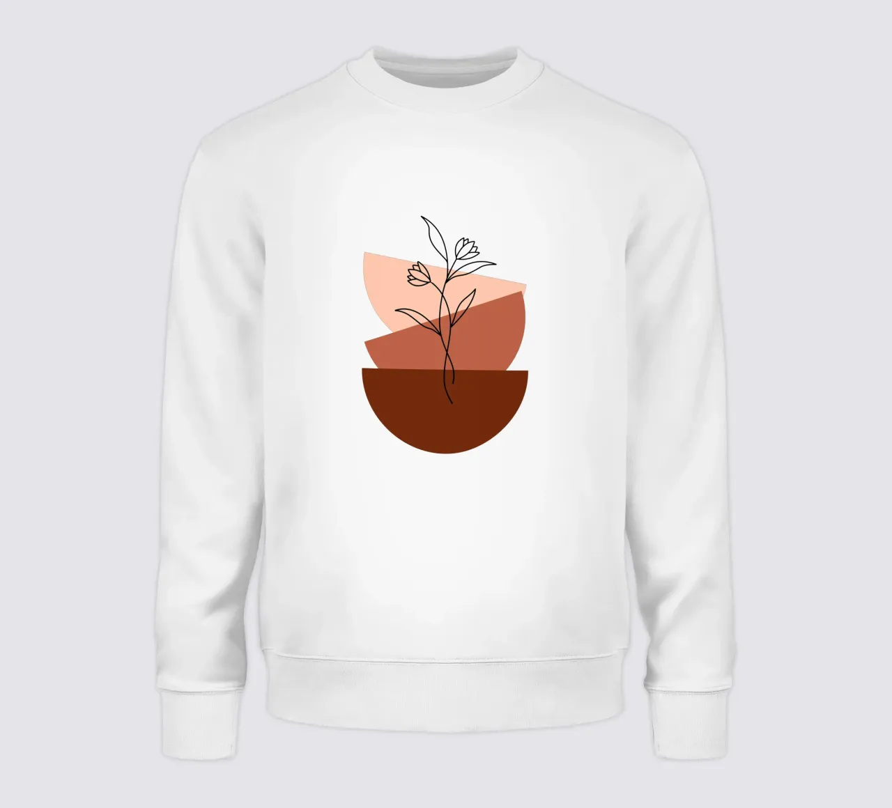 Fiori boho in stile minimalista felpa da YSV MINIMALIST