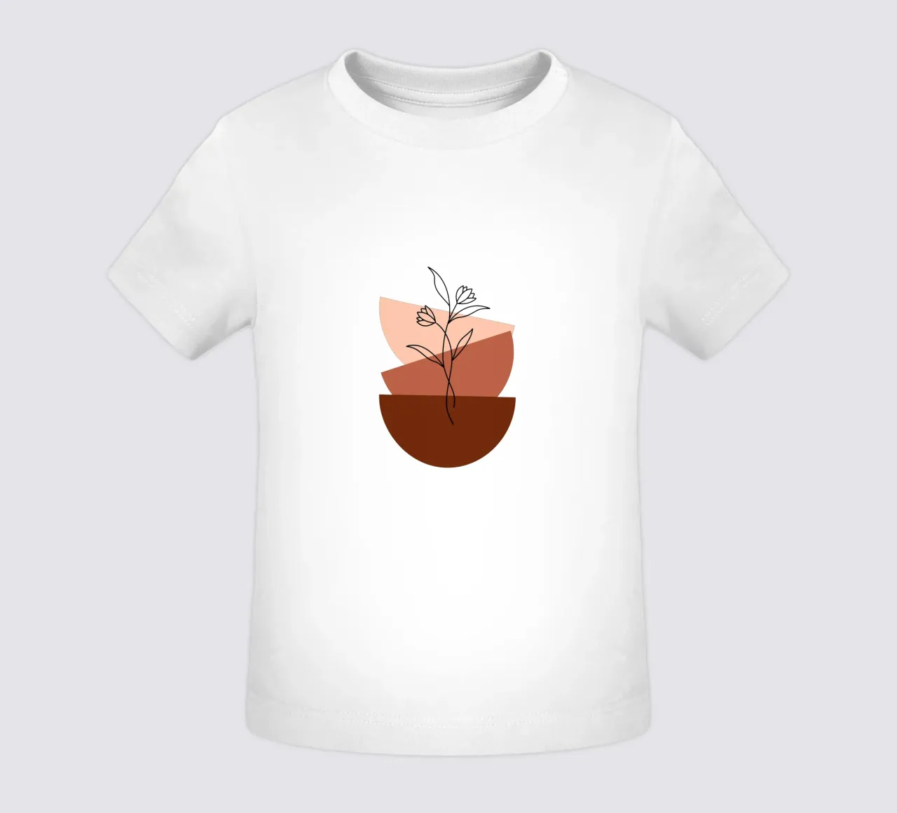 Fiori boho in stile minimalista maglietta neonato da YSV MINIMALIST
