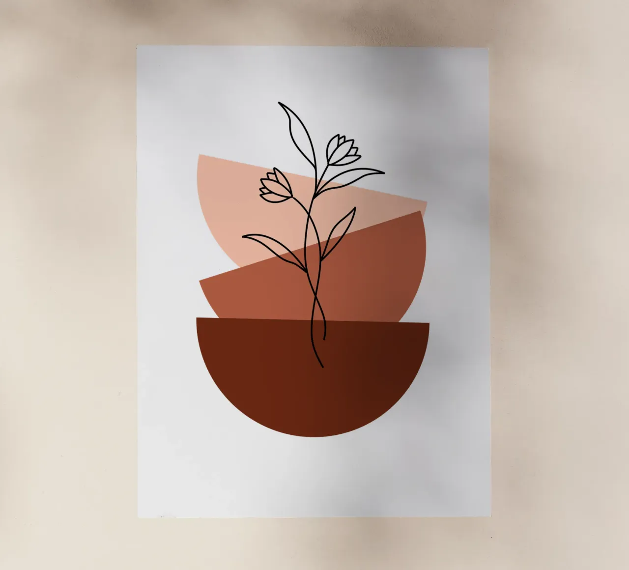 Fiori boho in stile minimalista pellicola backlit da YSV MINIMALIST