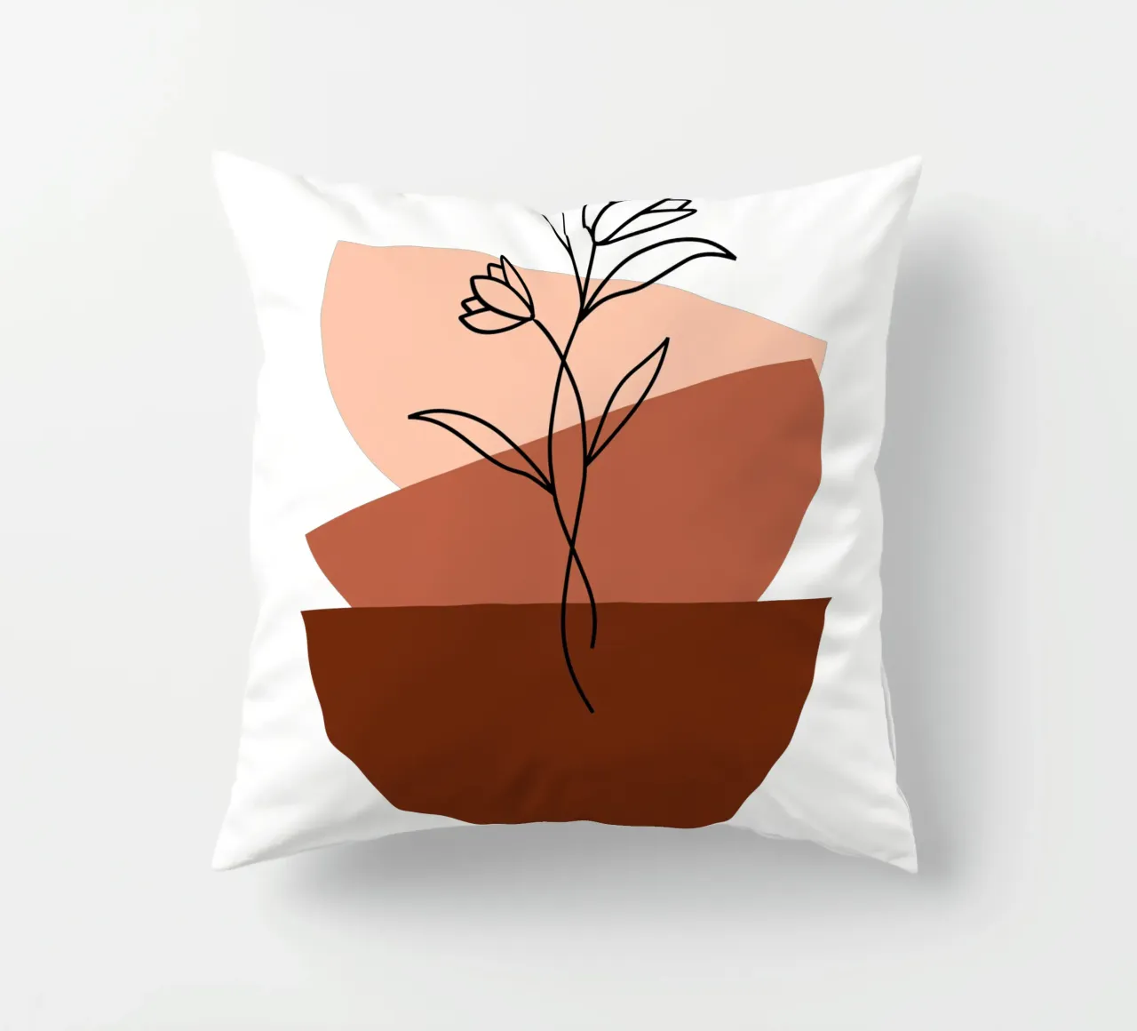 Fiori boho in stile minimalista cuscino da YSV MINIMALIST