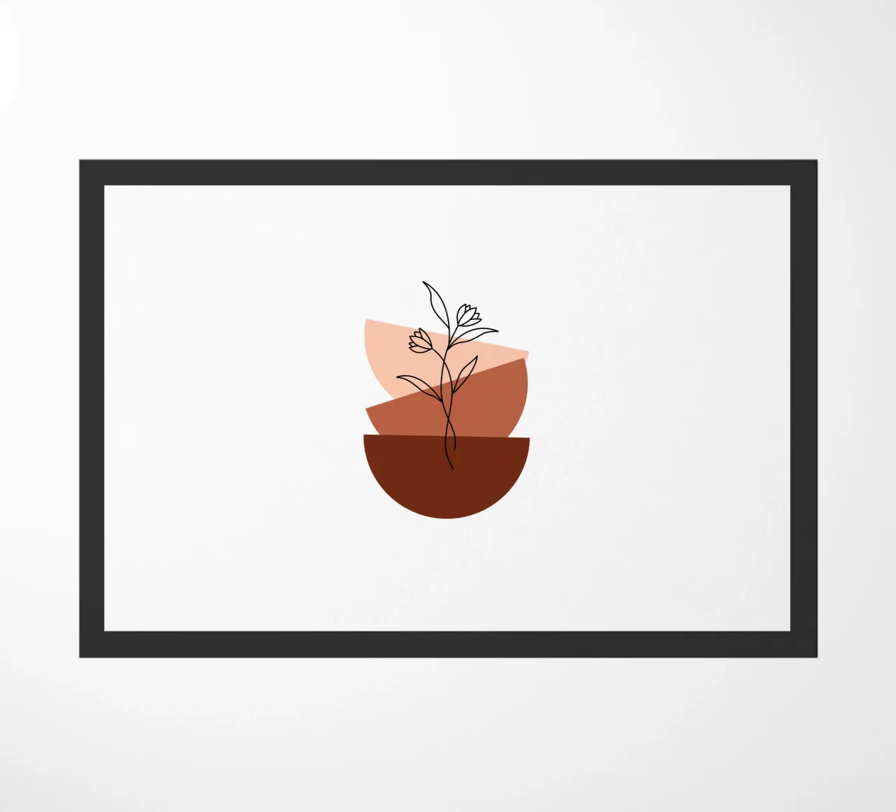 Fiori boho in stile minimalista zerbino da YSV MINIMALIST