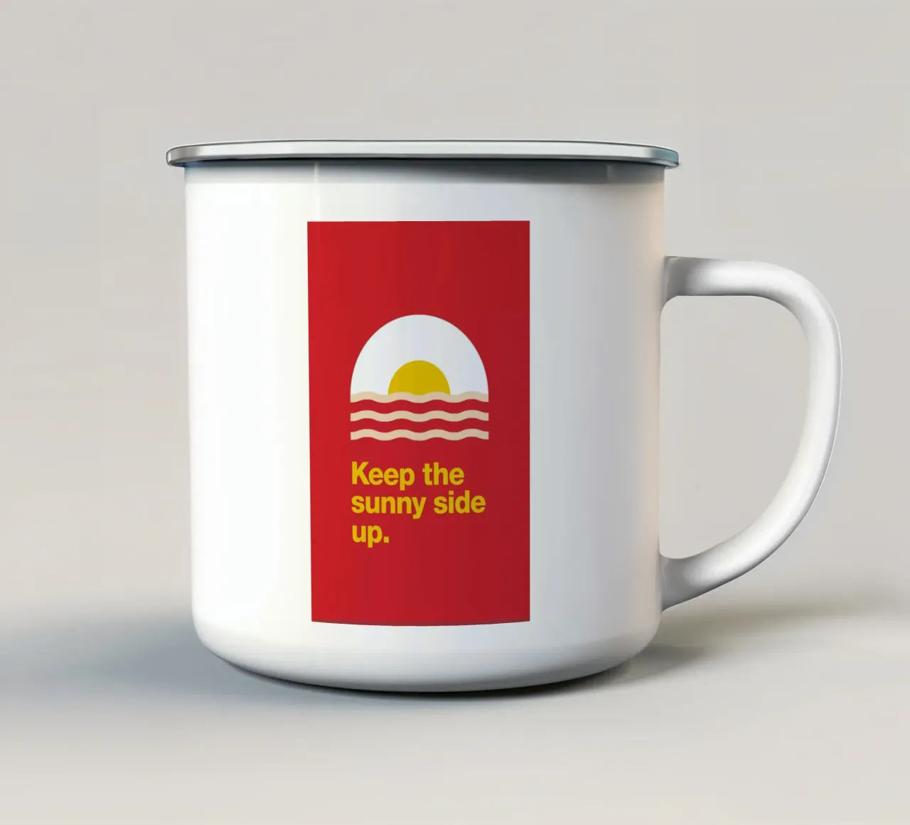 Sunny Side tazza in smalto da Jaco Haasbroek