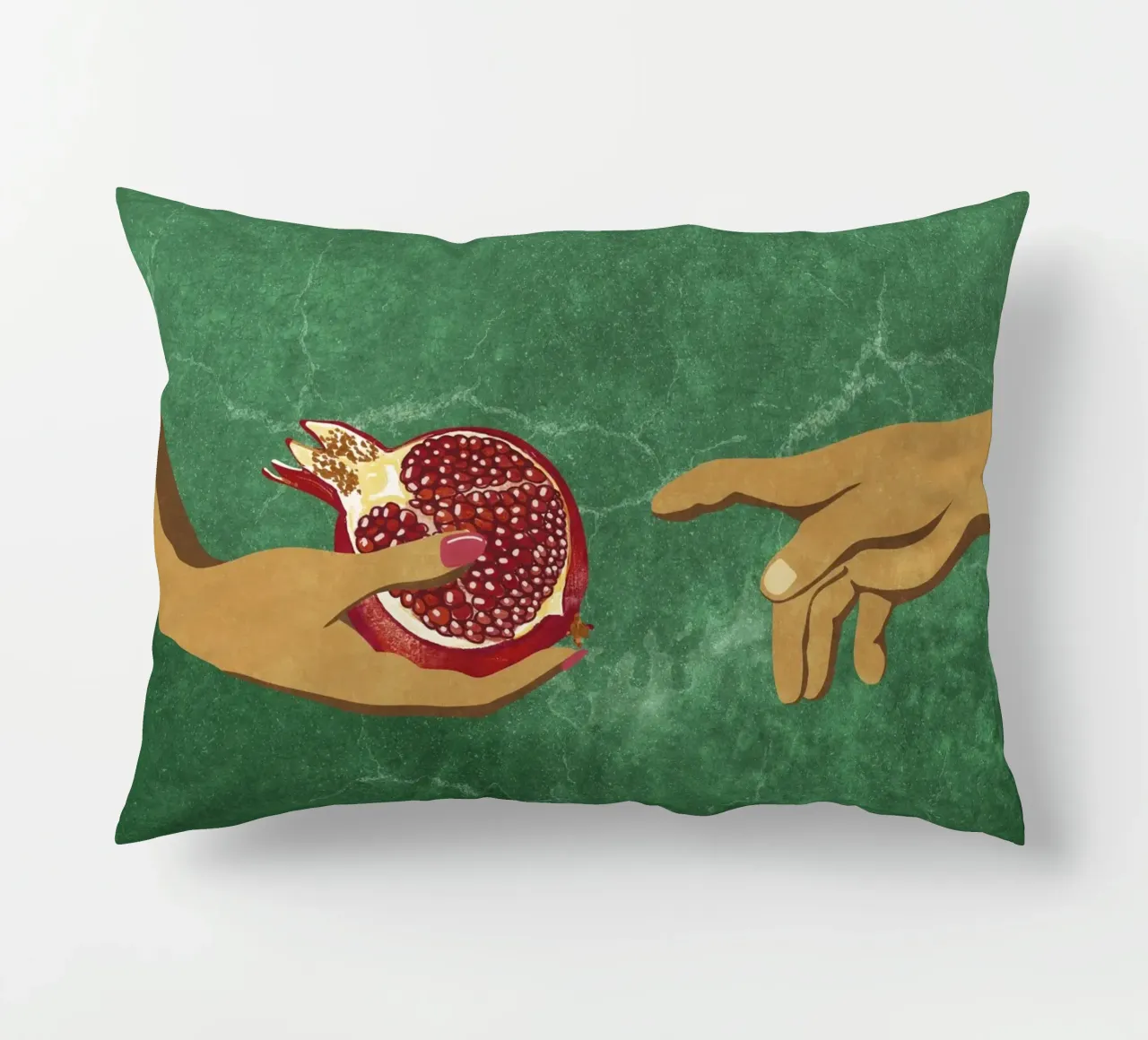 Almost Touched cuscino da Illustration Raissa Oltmanns